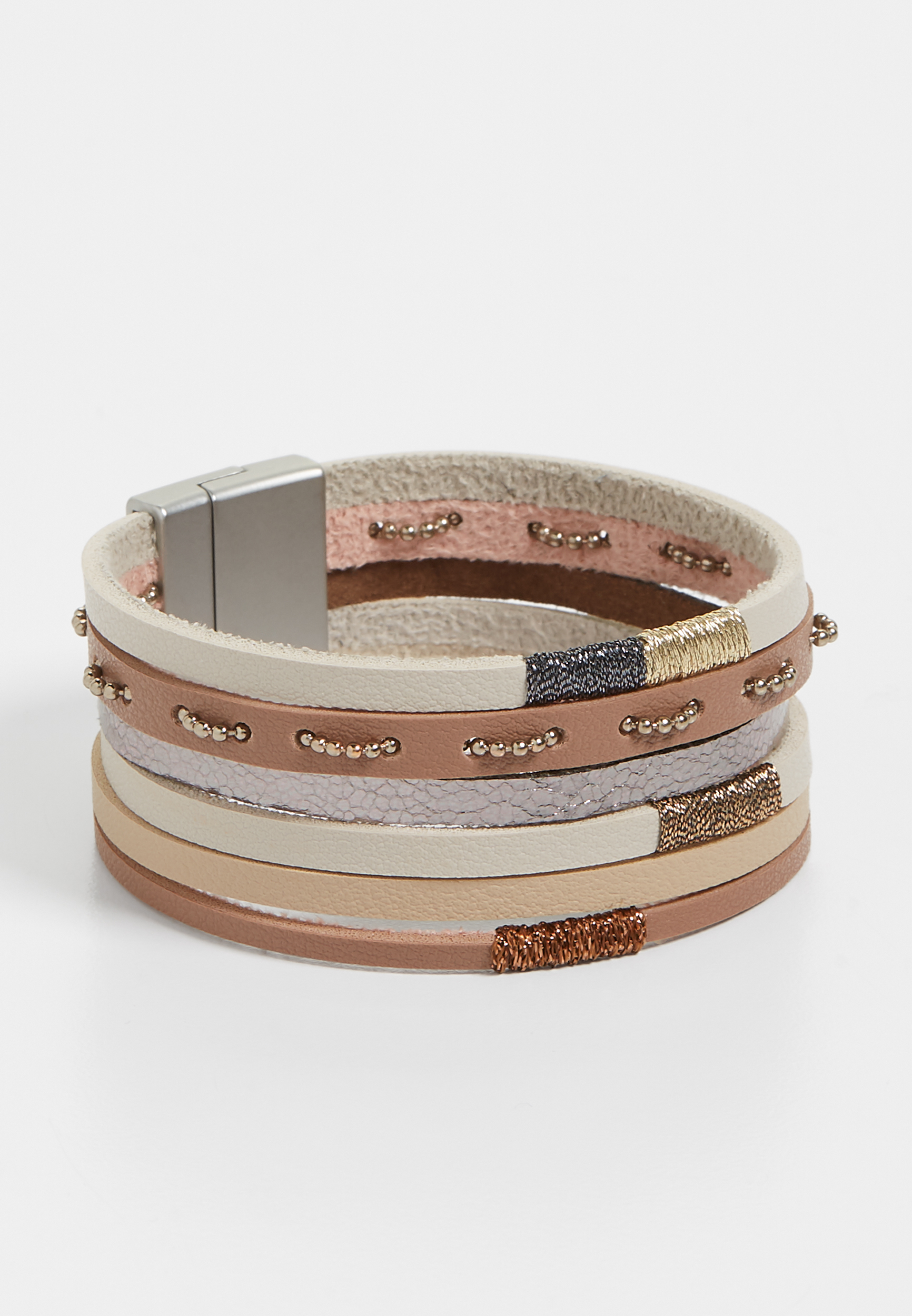 tan multi row bracelet maurices