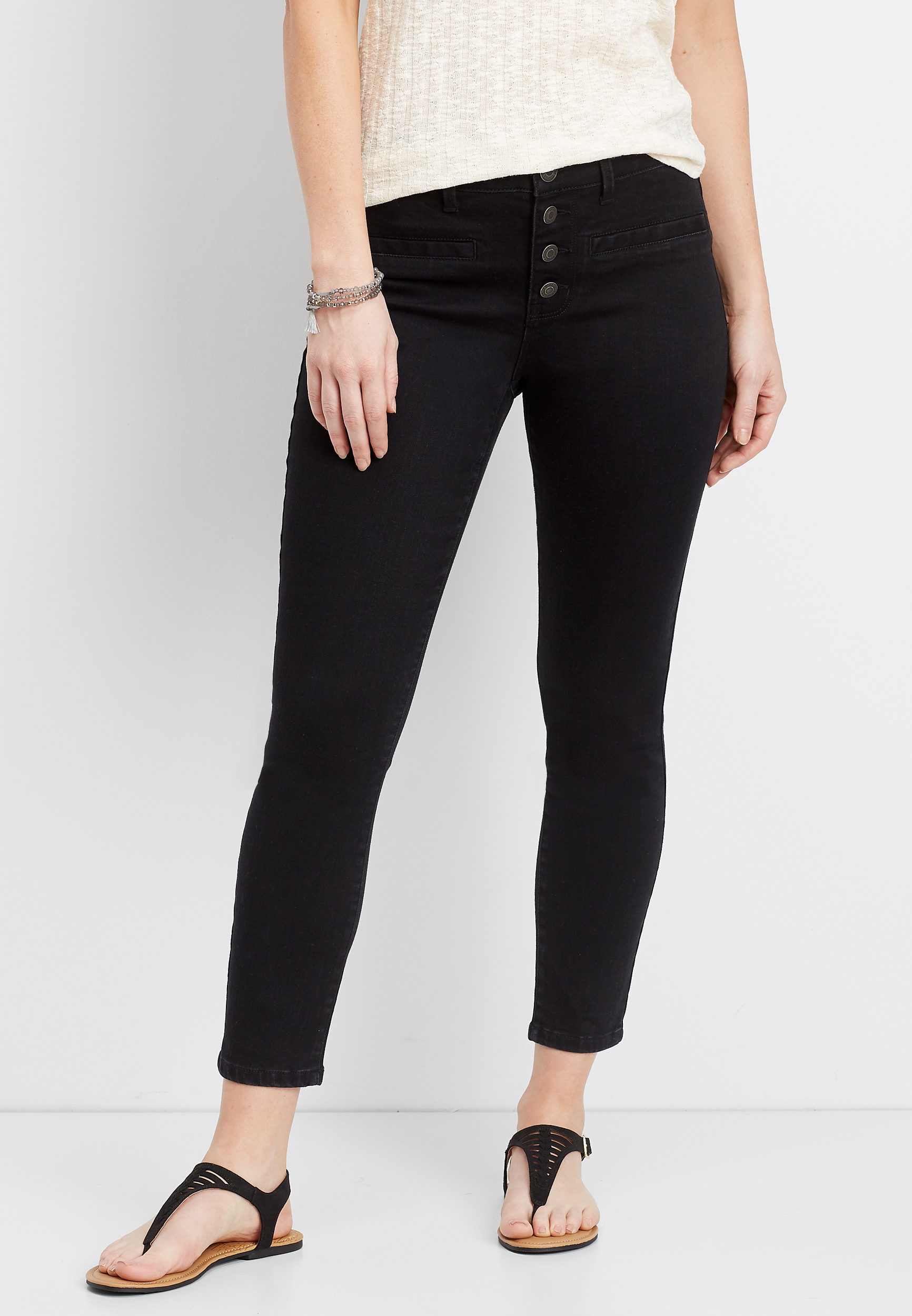 ankle jeggings black