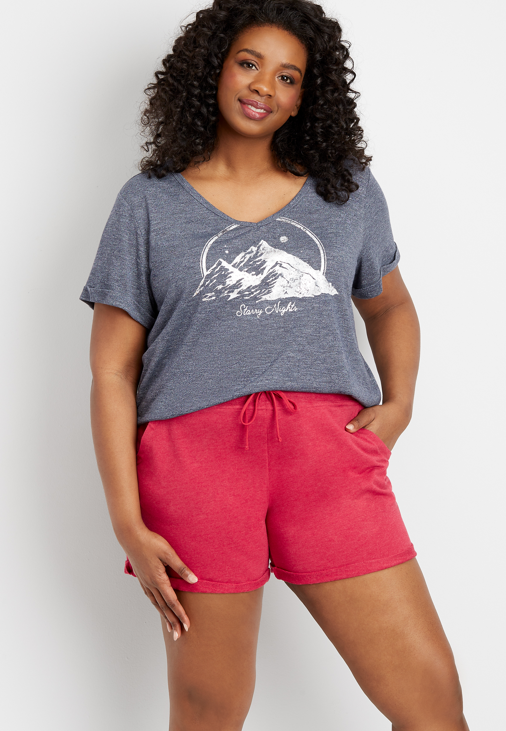 maurices plus size shorts