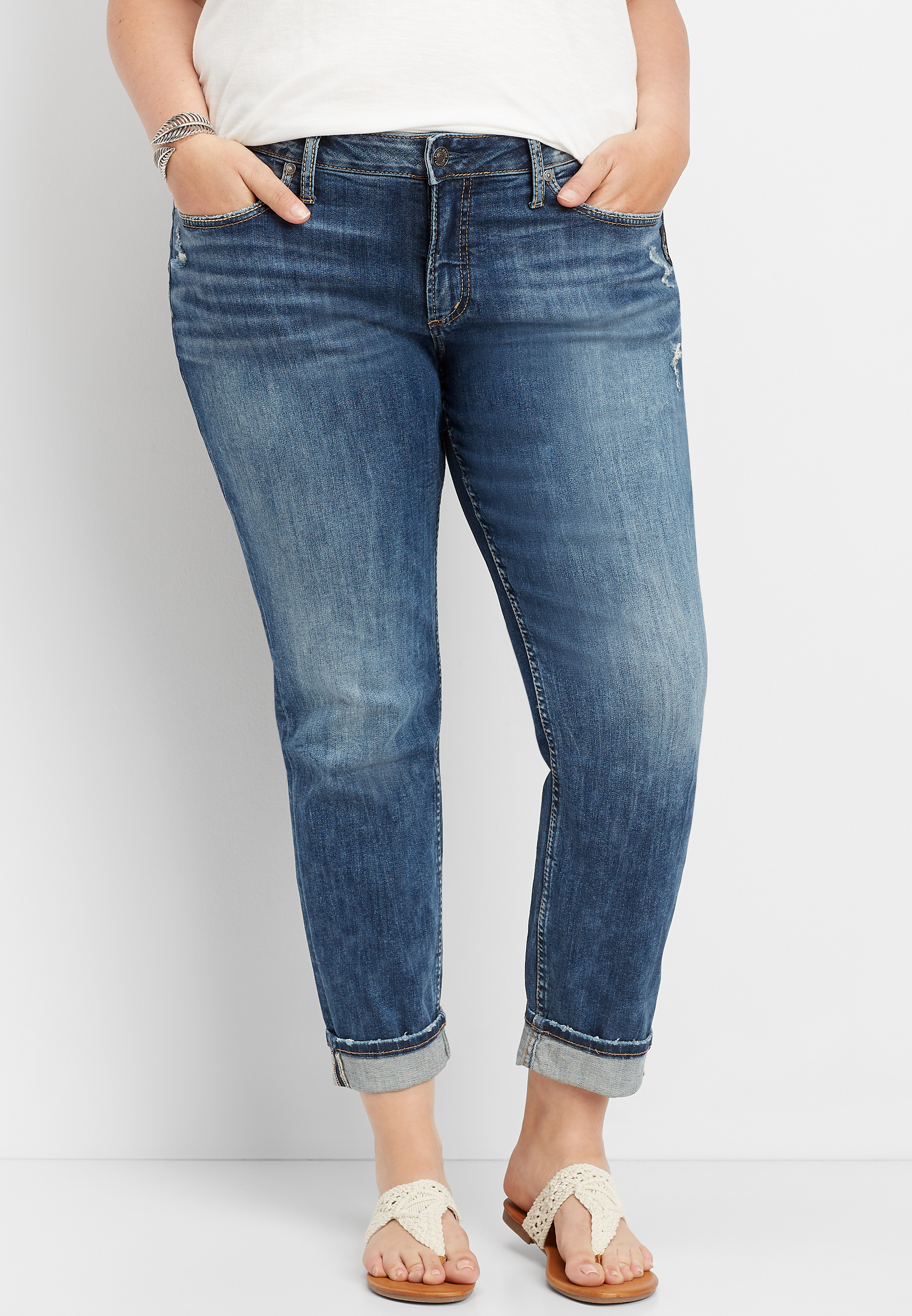 best dressed straight leg jeans plus size