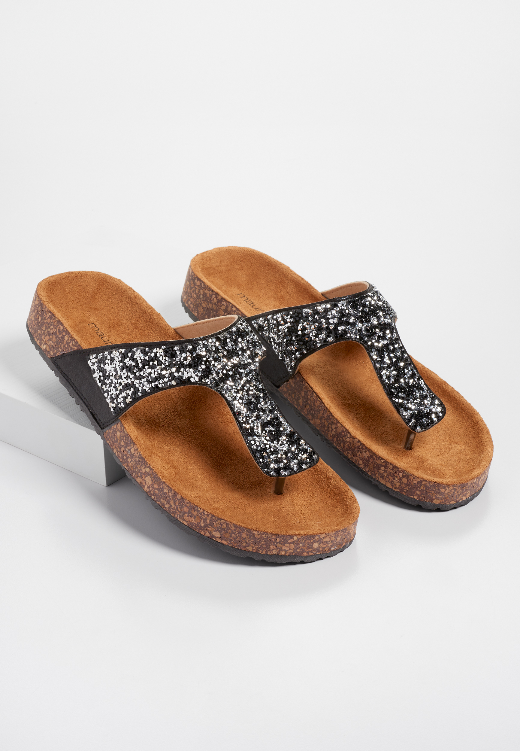 thong footbed sandals