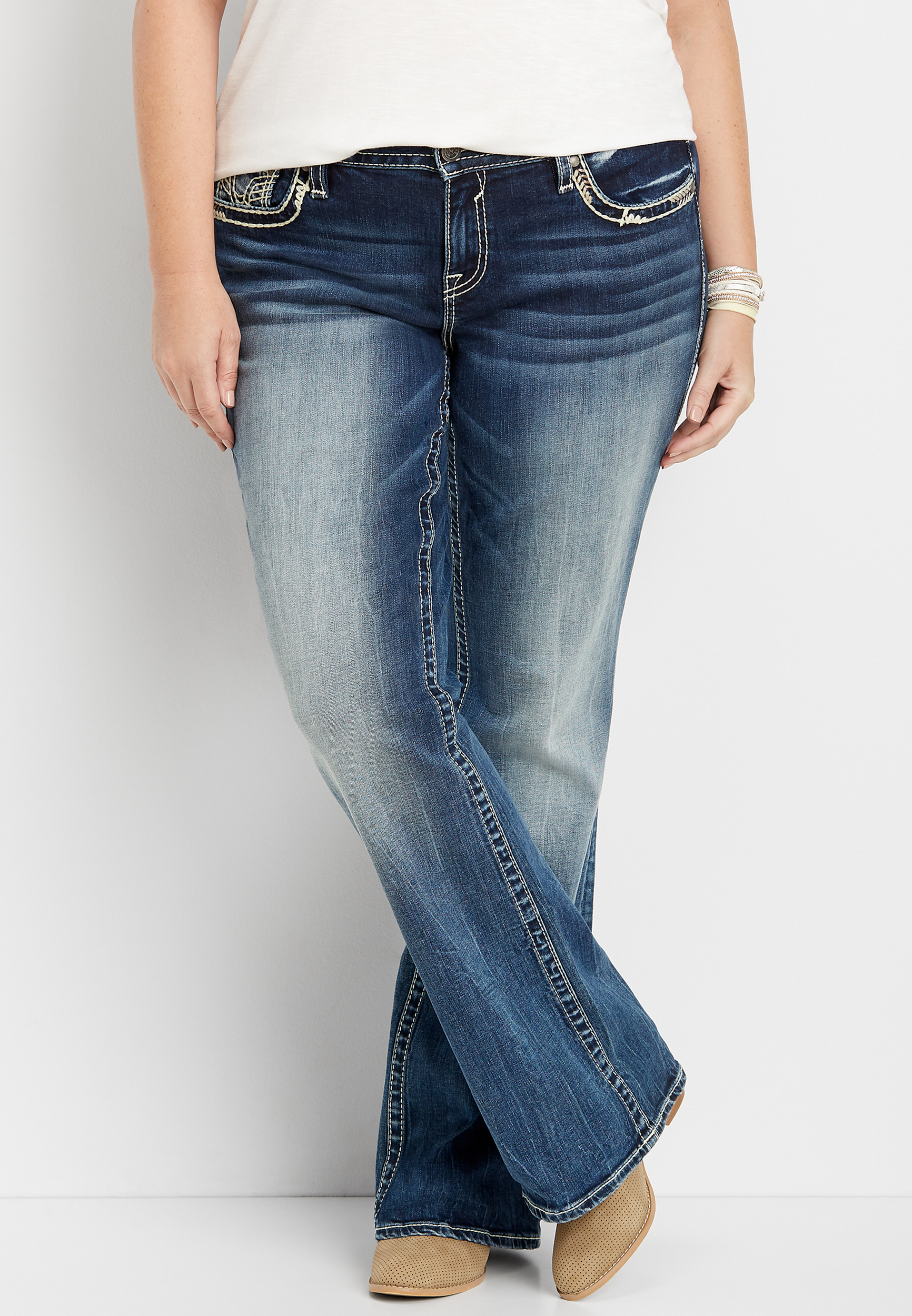 cheap plus size bootcut jeans