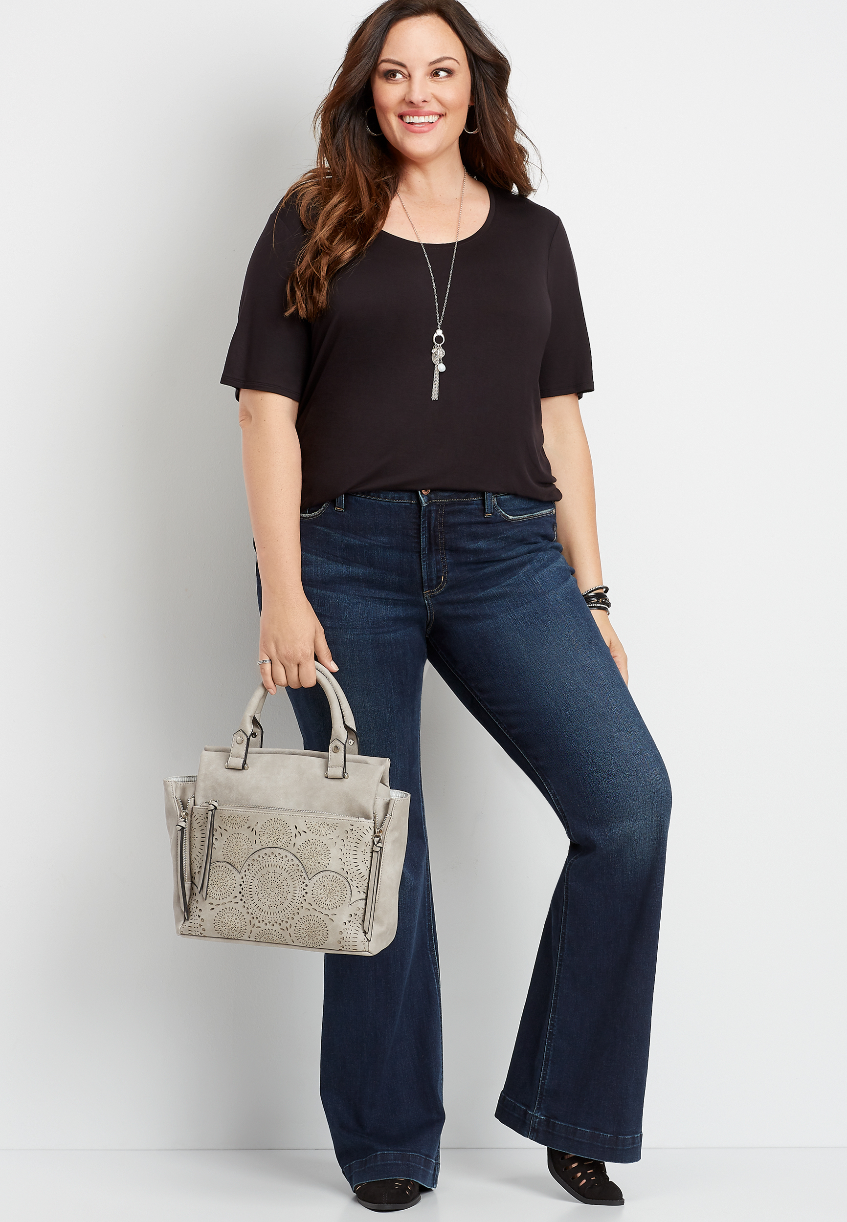 Plus Size Jeans | Straight, Flare, And High Rise Jeans | maurices