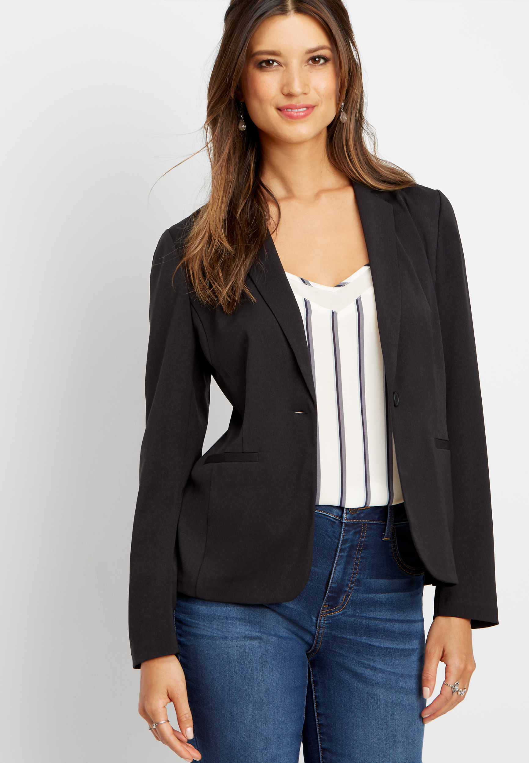 solid classic blazer | maurices