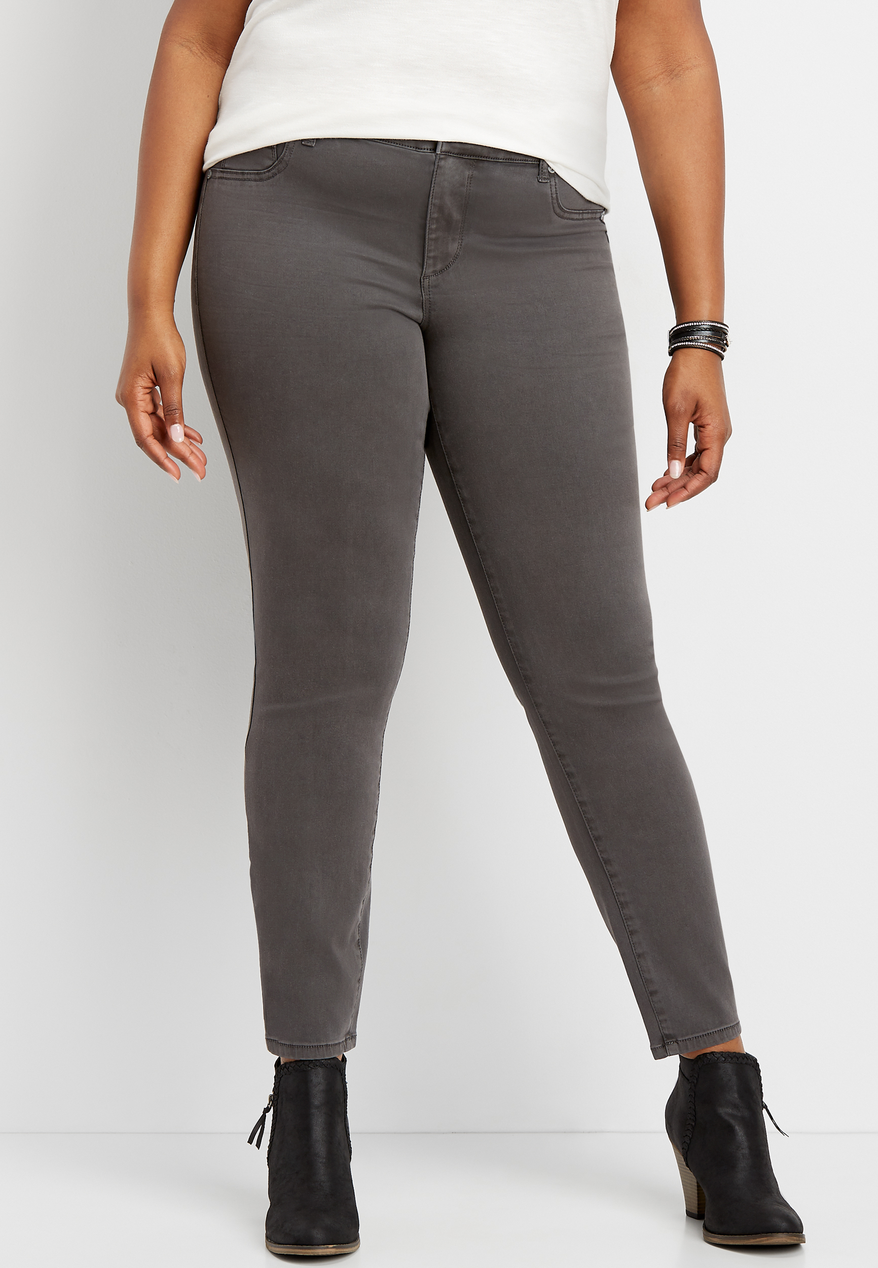 plus size gray jeggings