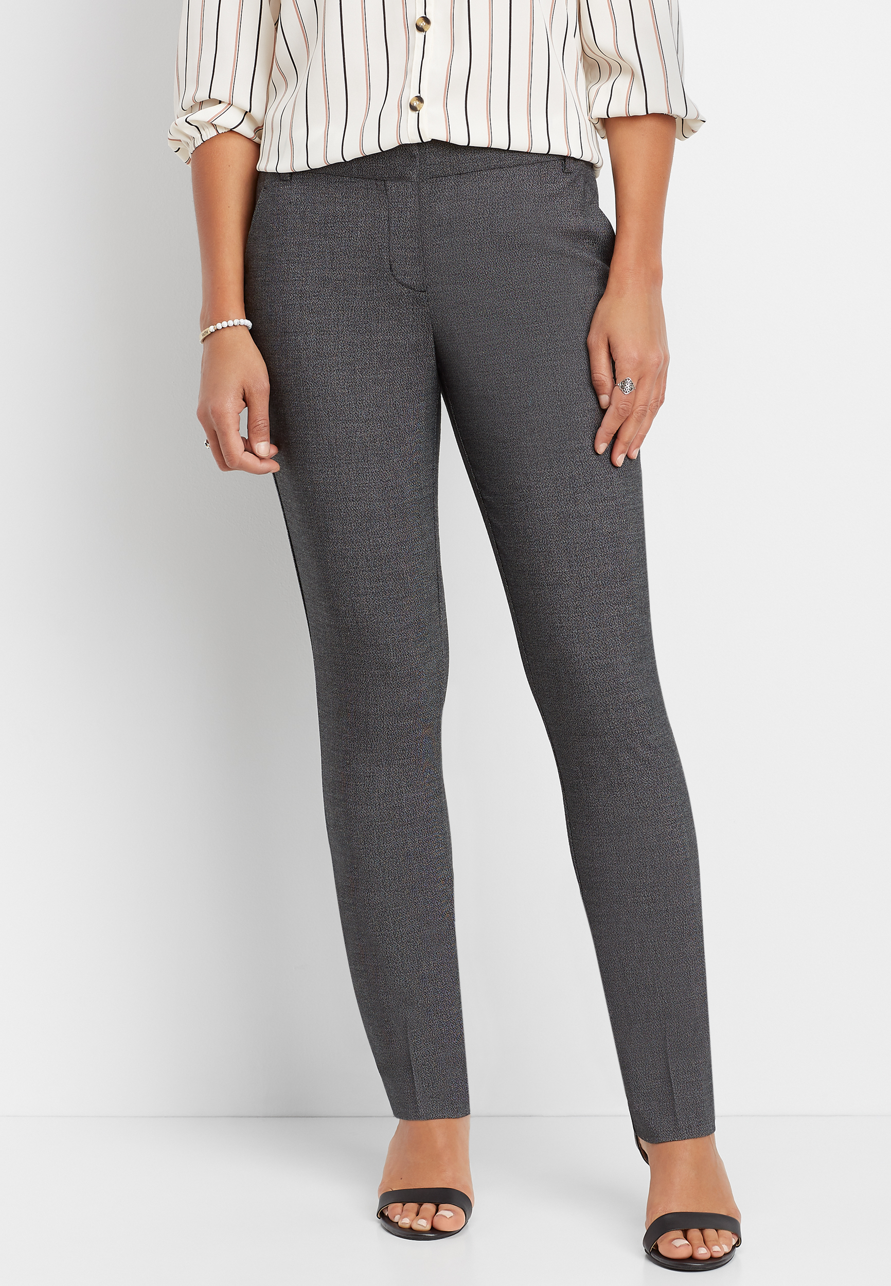 textured crosshatch straight leg pant | maurices