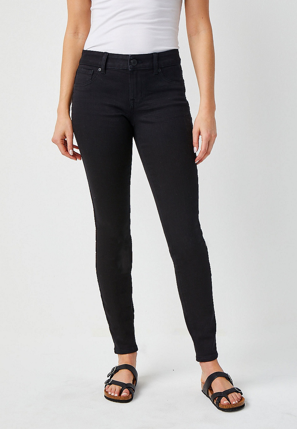 m jeans by maurices™ Black Mid Rise Jegging