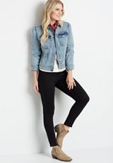 m jeans by maurices&trade; Black Mid Rise Jegging, C106, small