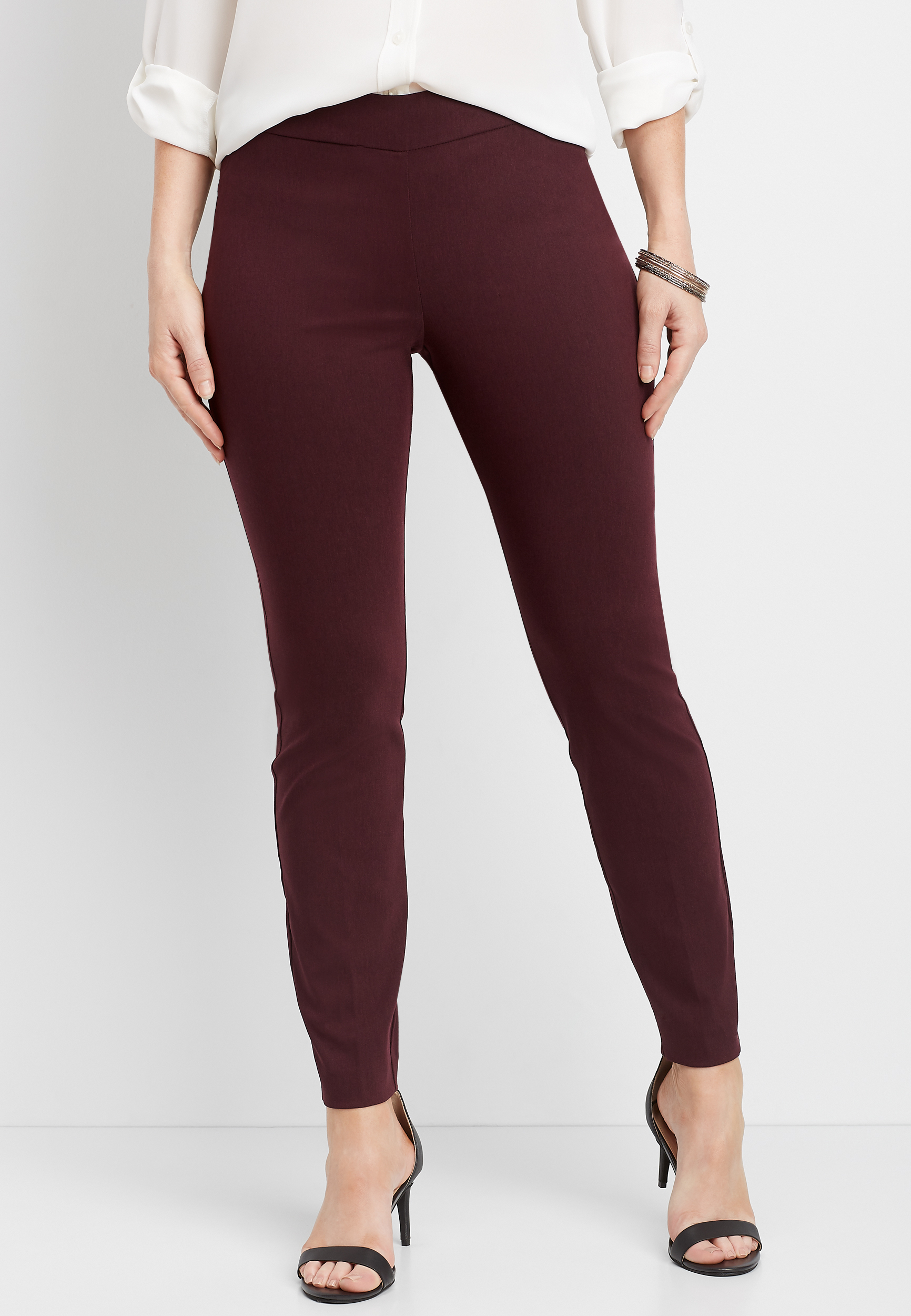 pull on bengaline skinny ankle pant | maurices