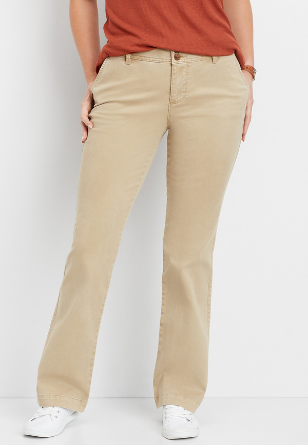 chino bootcut pant | maurices