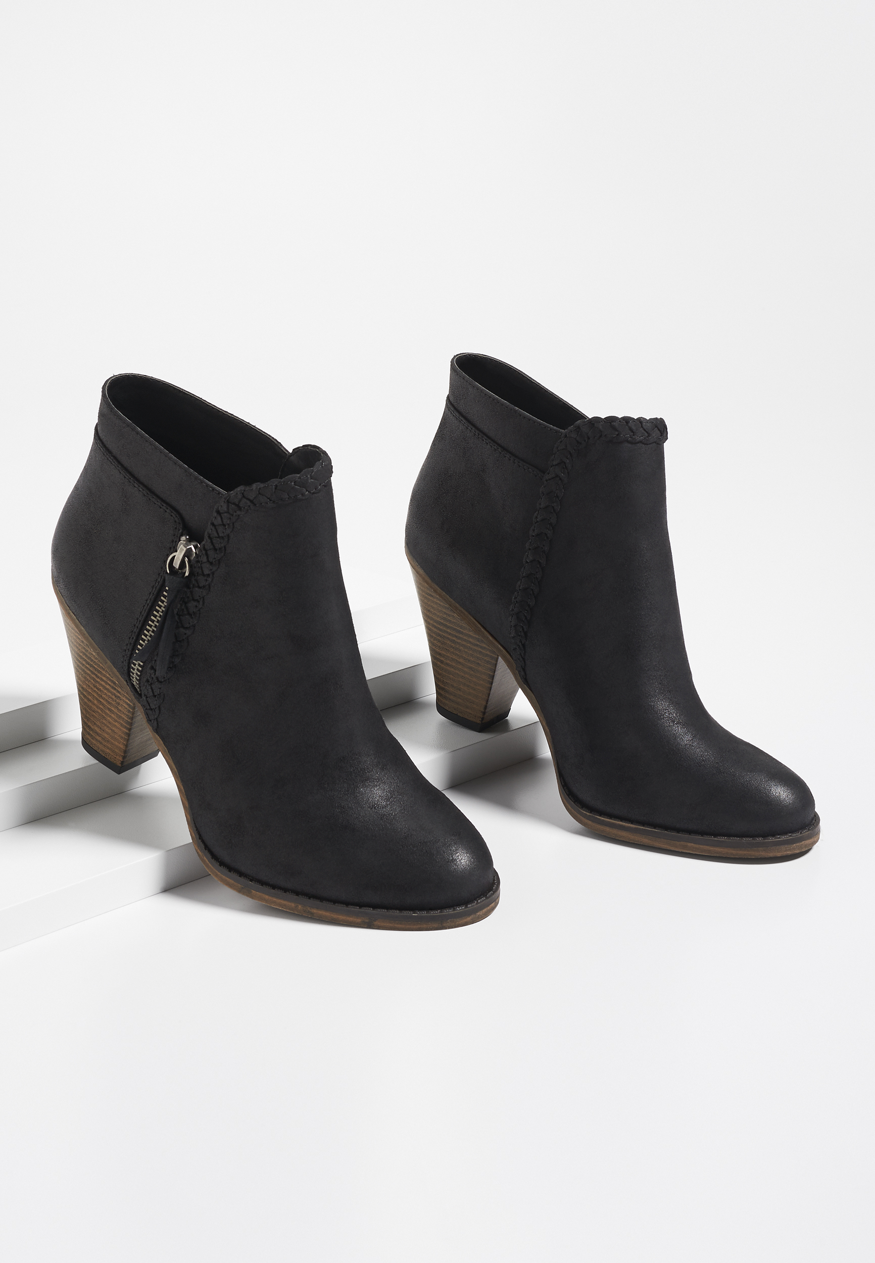 maurices black booties