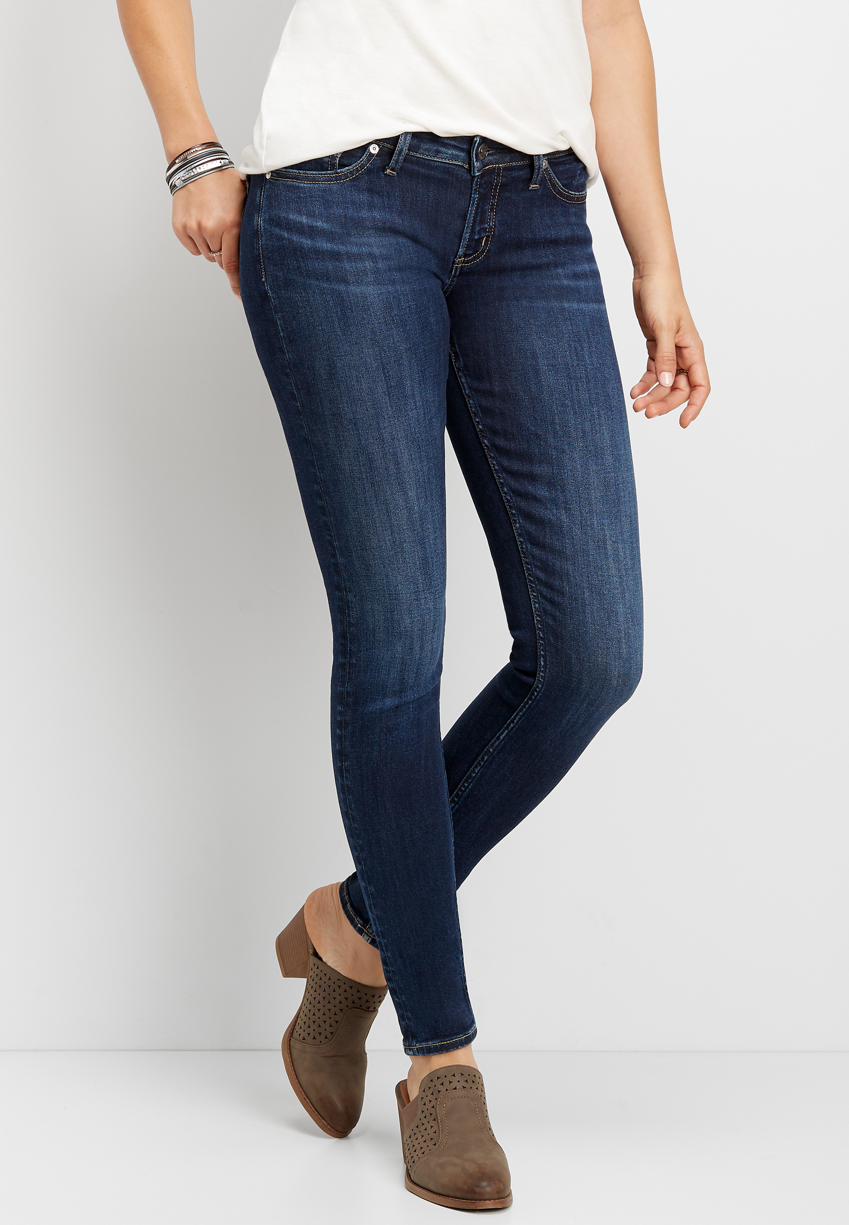 silver trouser jeans
