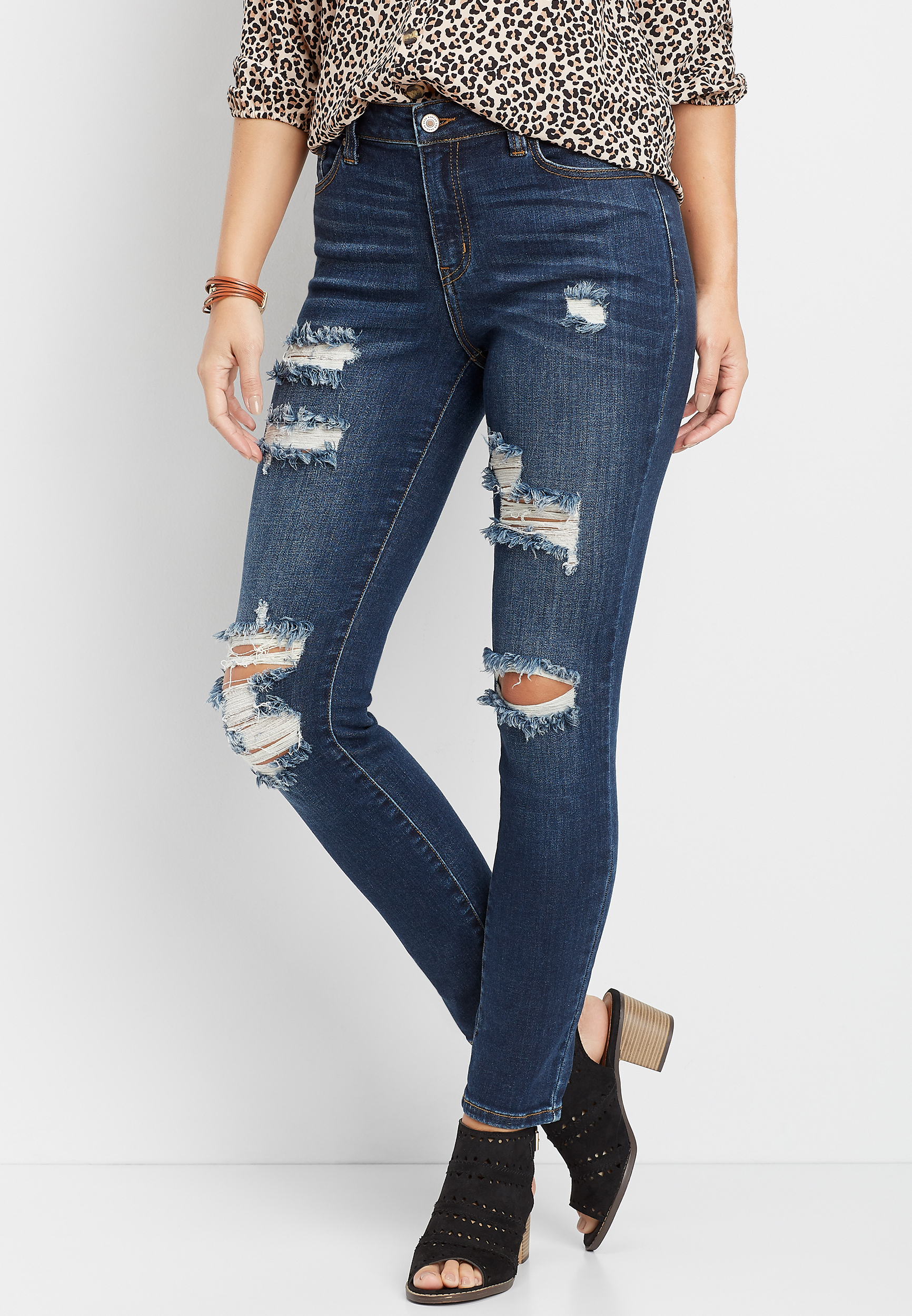 KanCan™ High Rise Destructed Skinny Jean | maurices