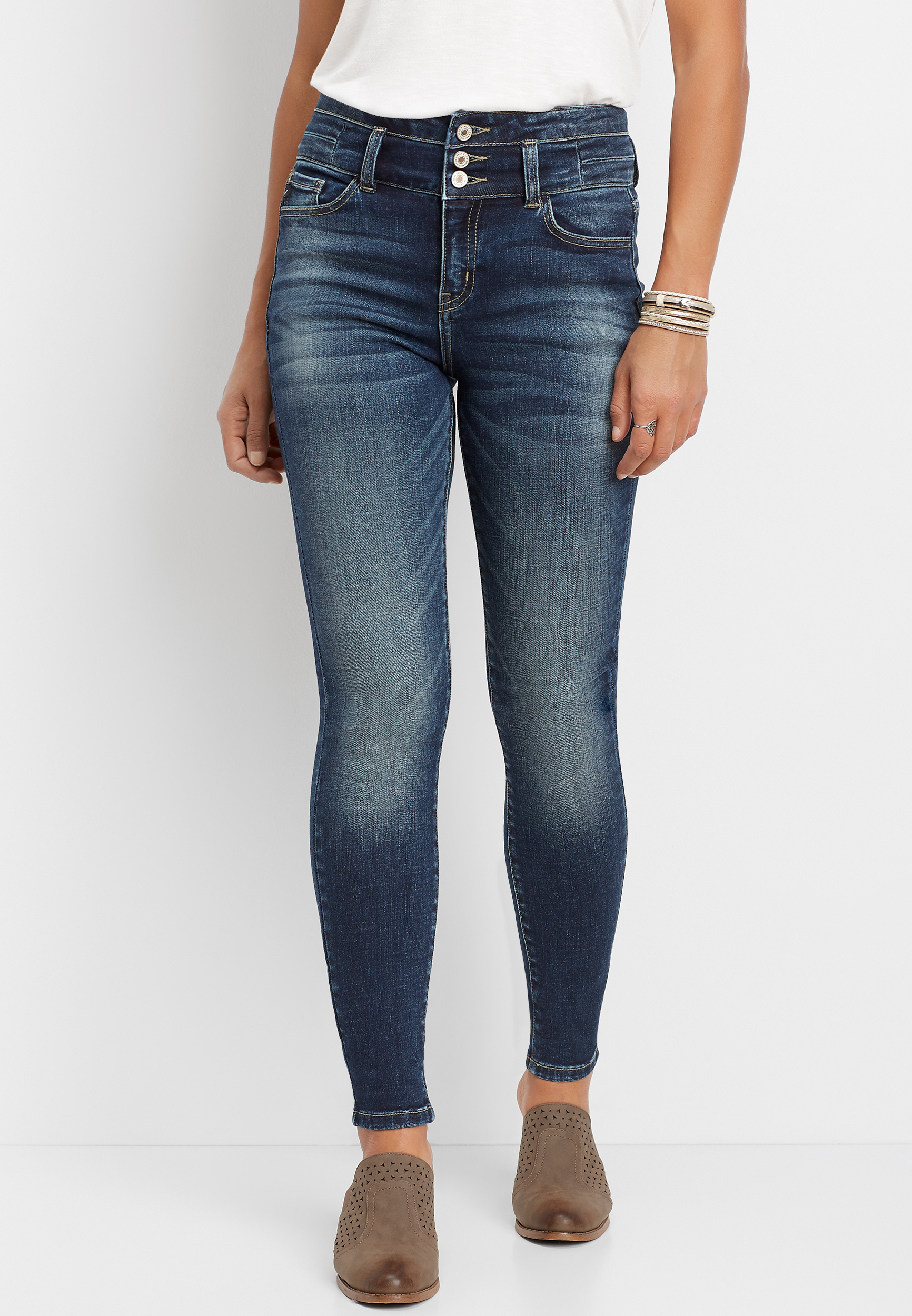 KanCan™ high rise stacked waist skinny jean | maurices