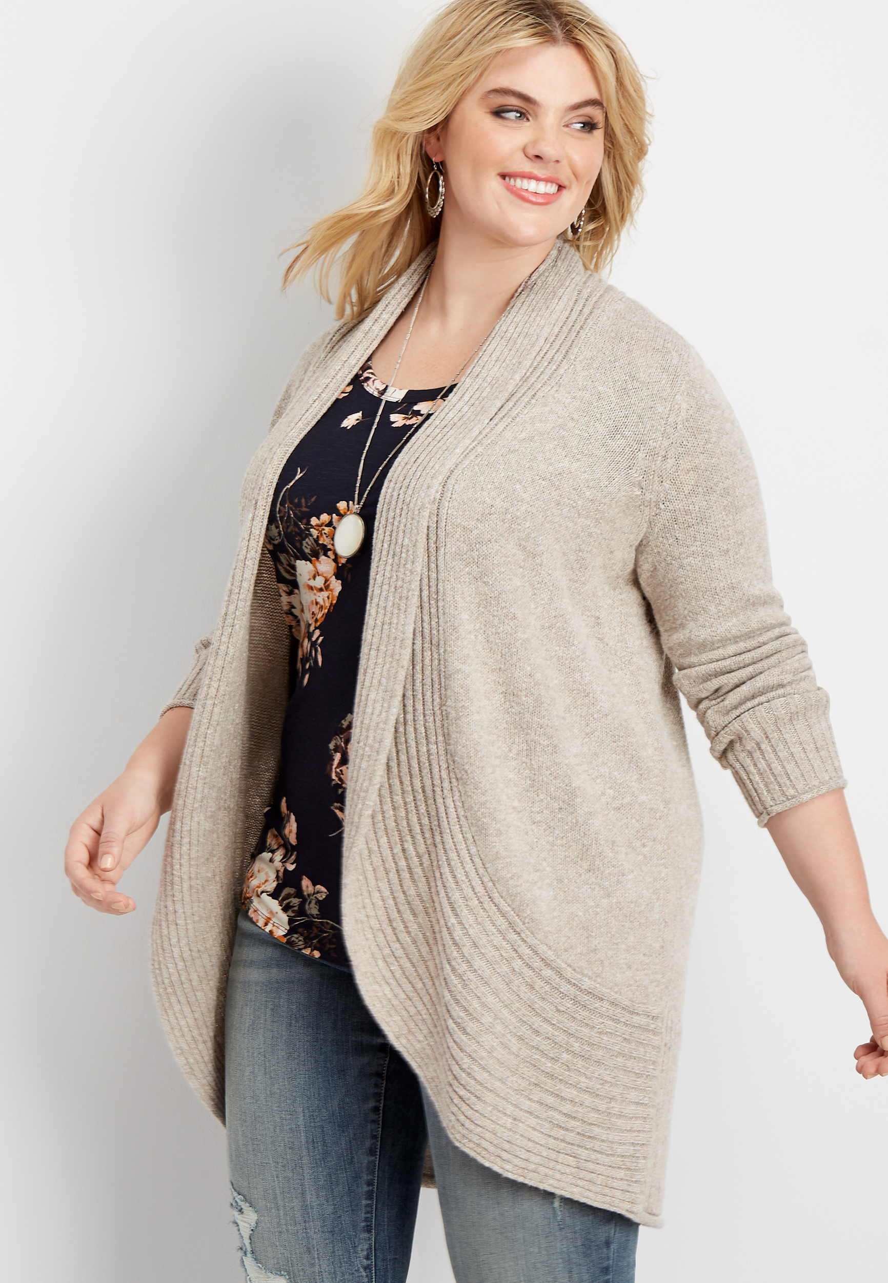 maurices plus size sweaters