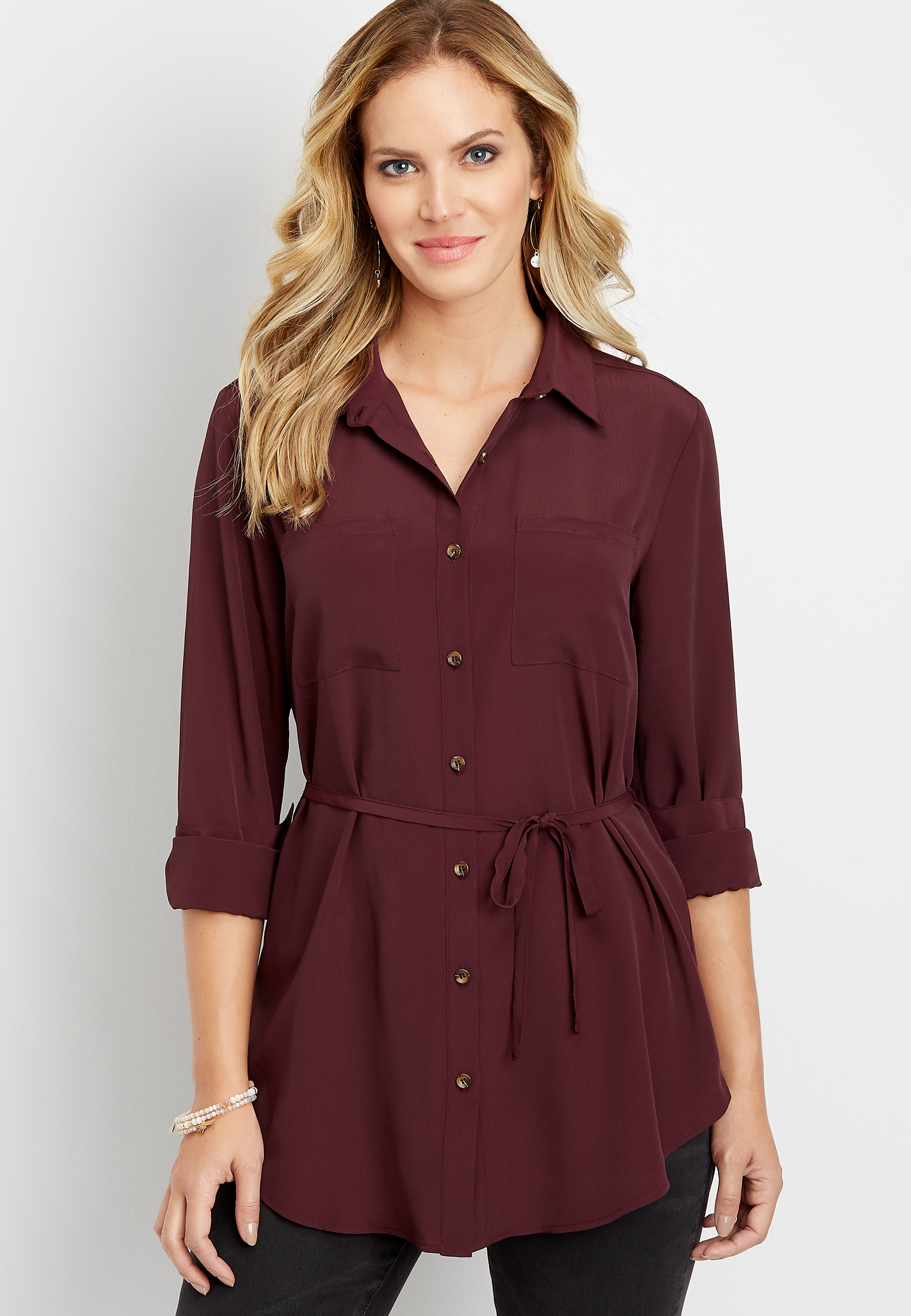 maurices tunic tops