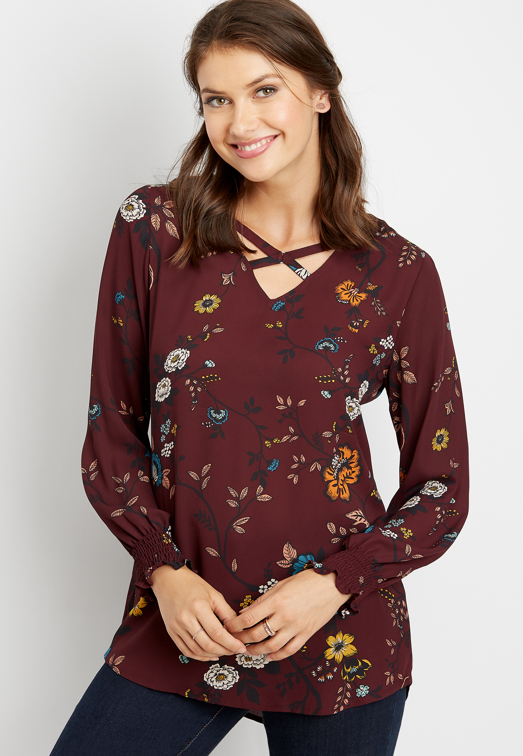 maurices tunic tops