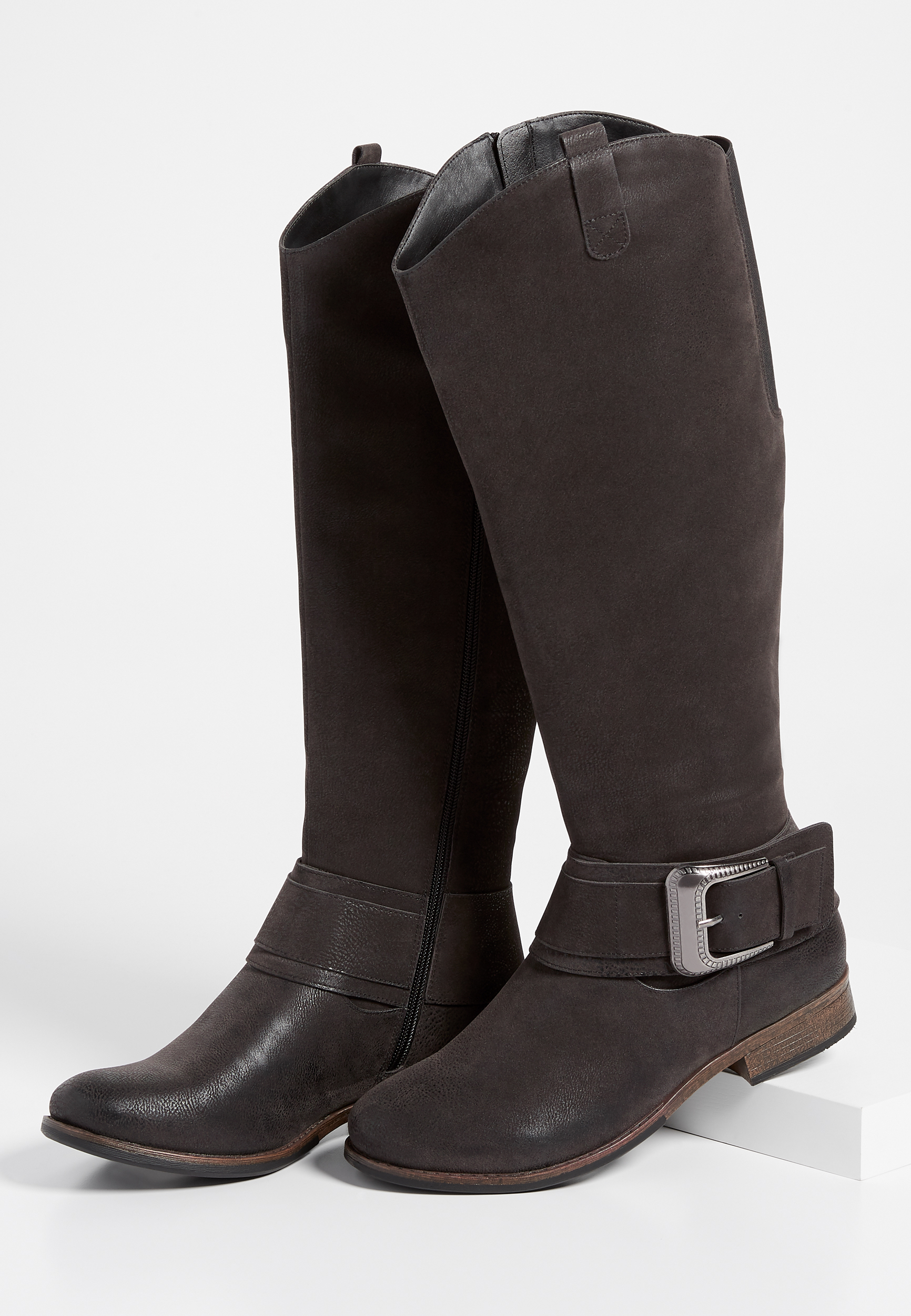 Delilah western buckle tall boot | maurices