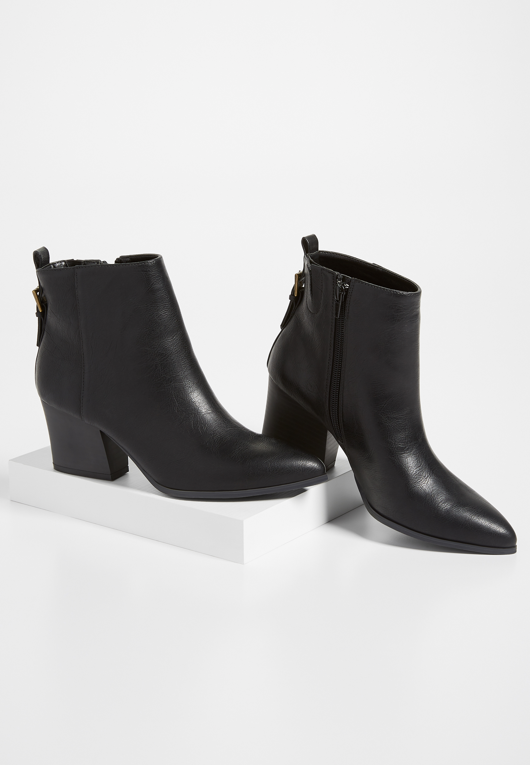 maurices black booties