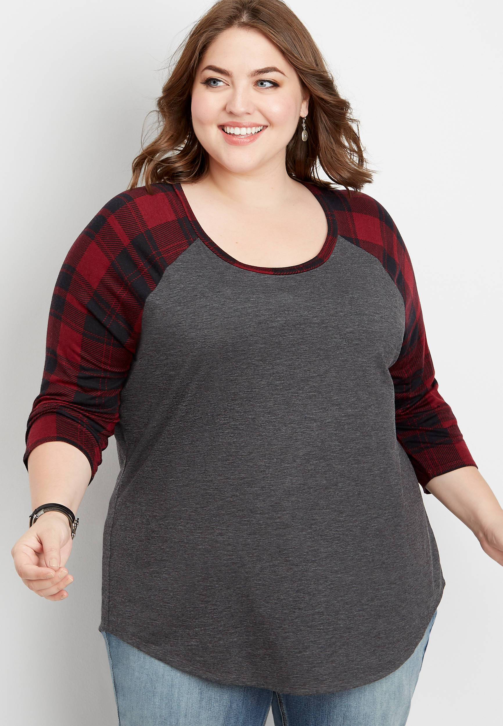 plus size baseball shirts