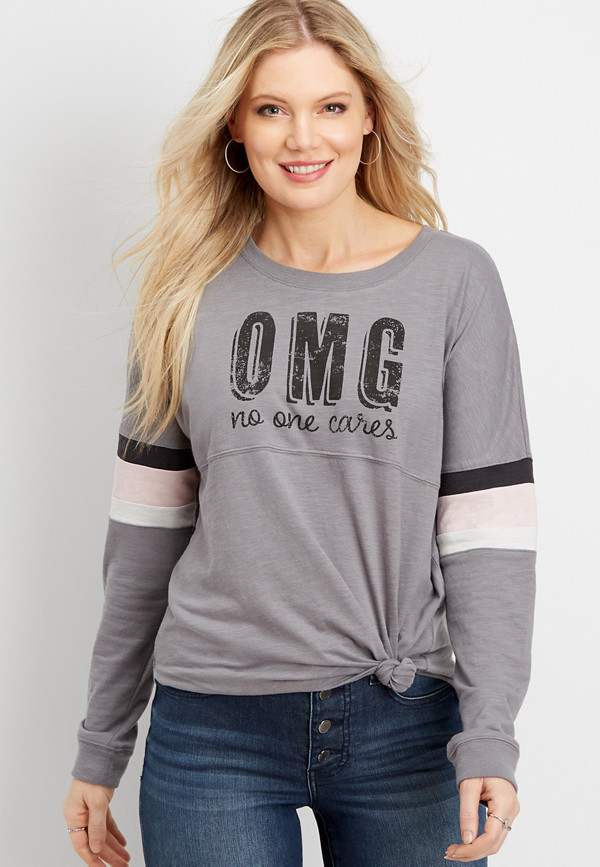 omg oversized sweeper tee | maurices