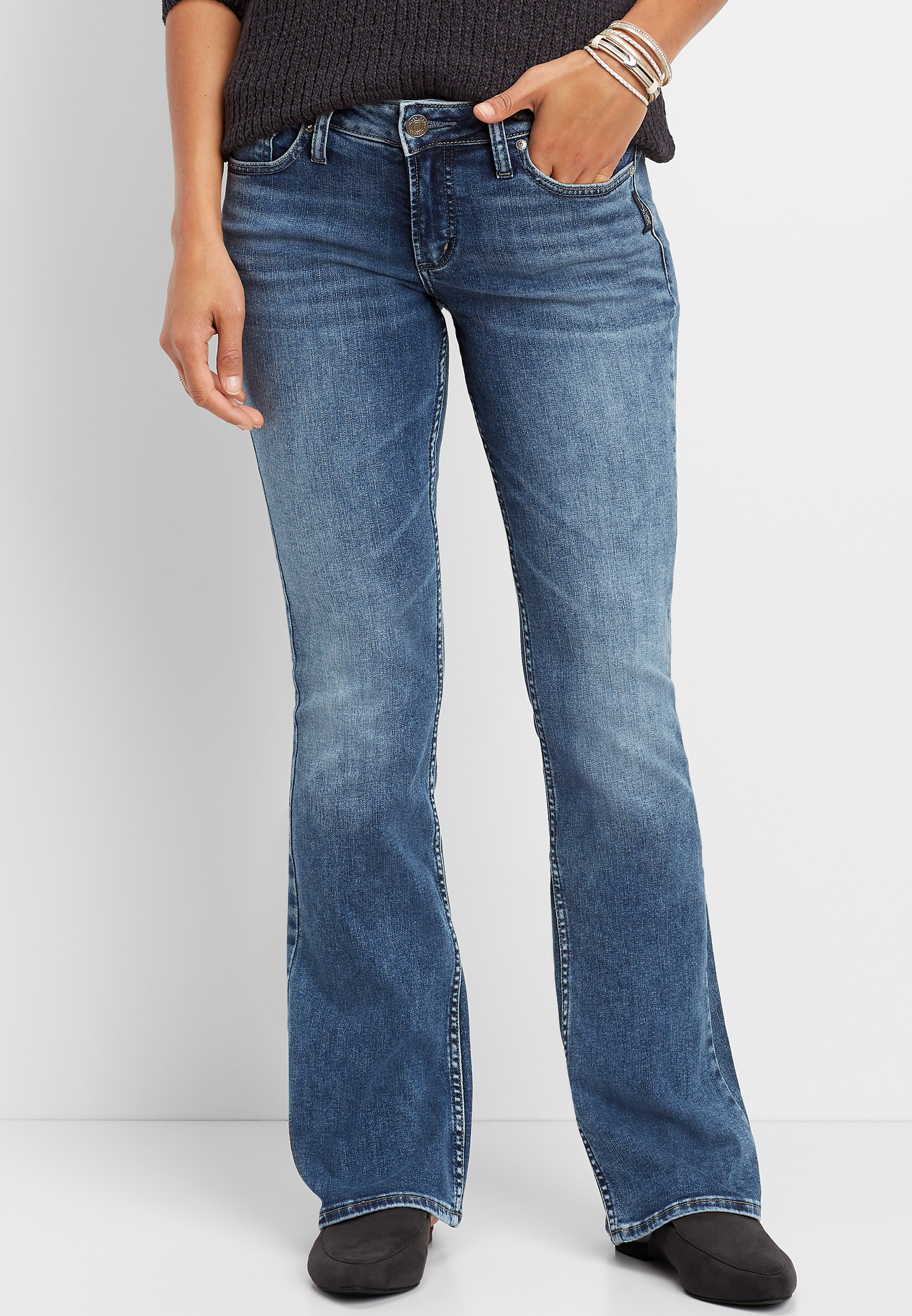 maurices silver jeans