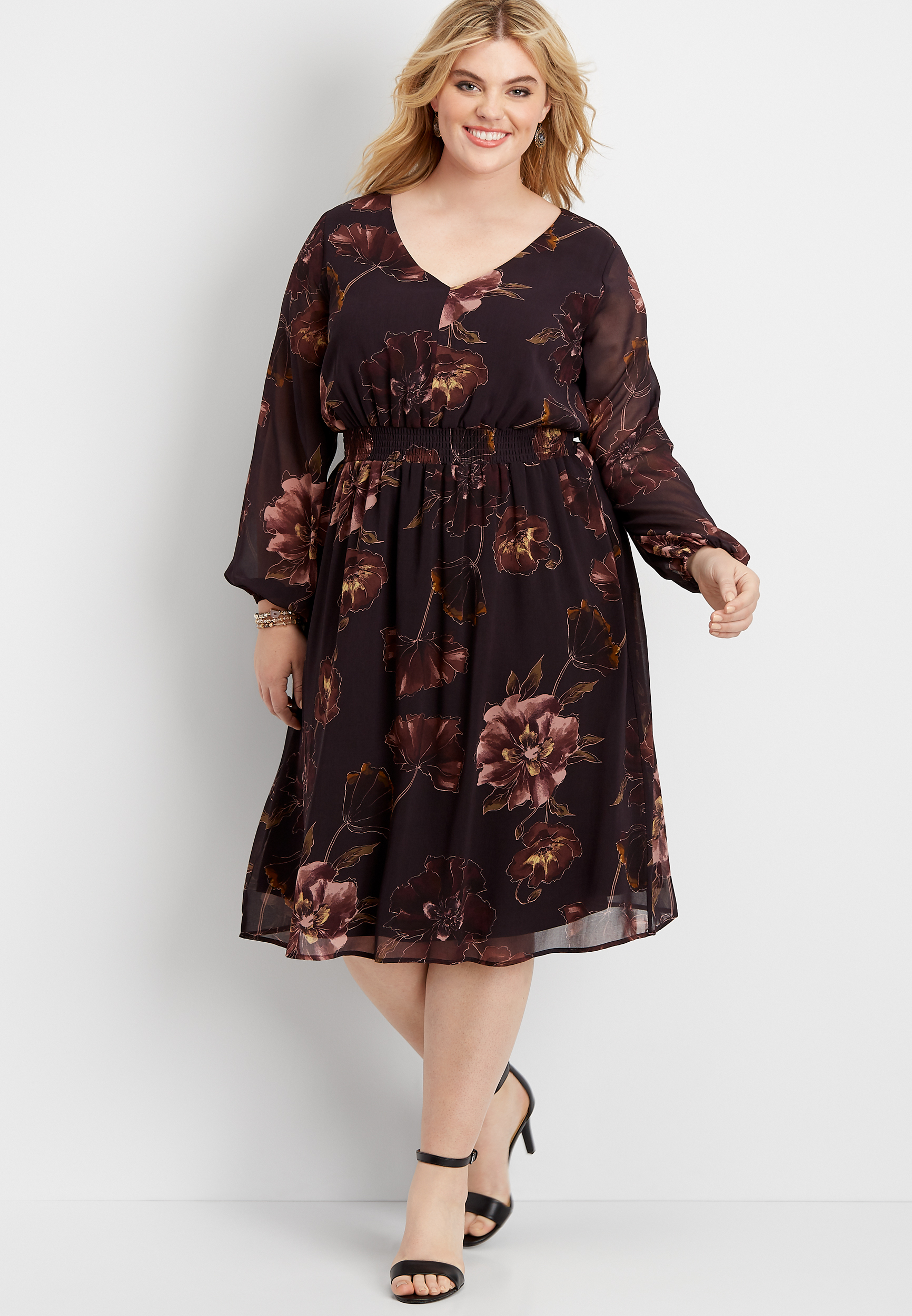 plus size midi