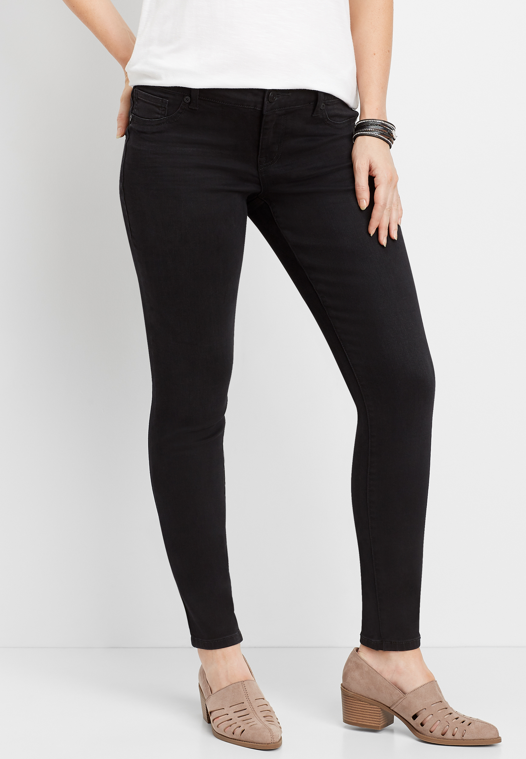 DenimFlex™ Low Rise Black Jegging maurices