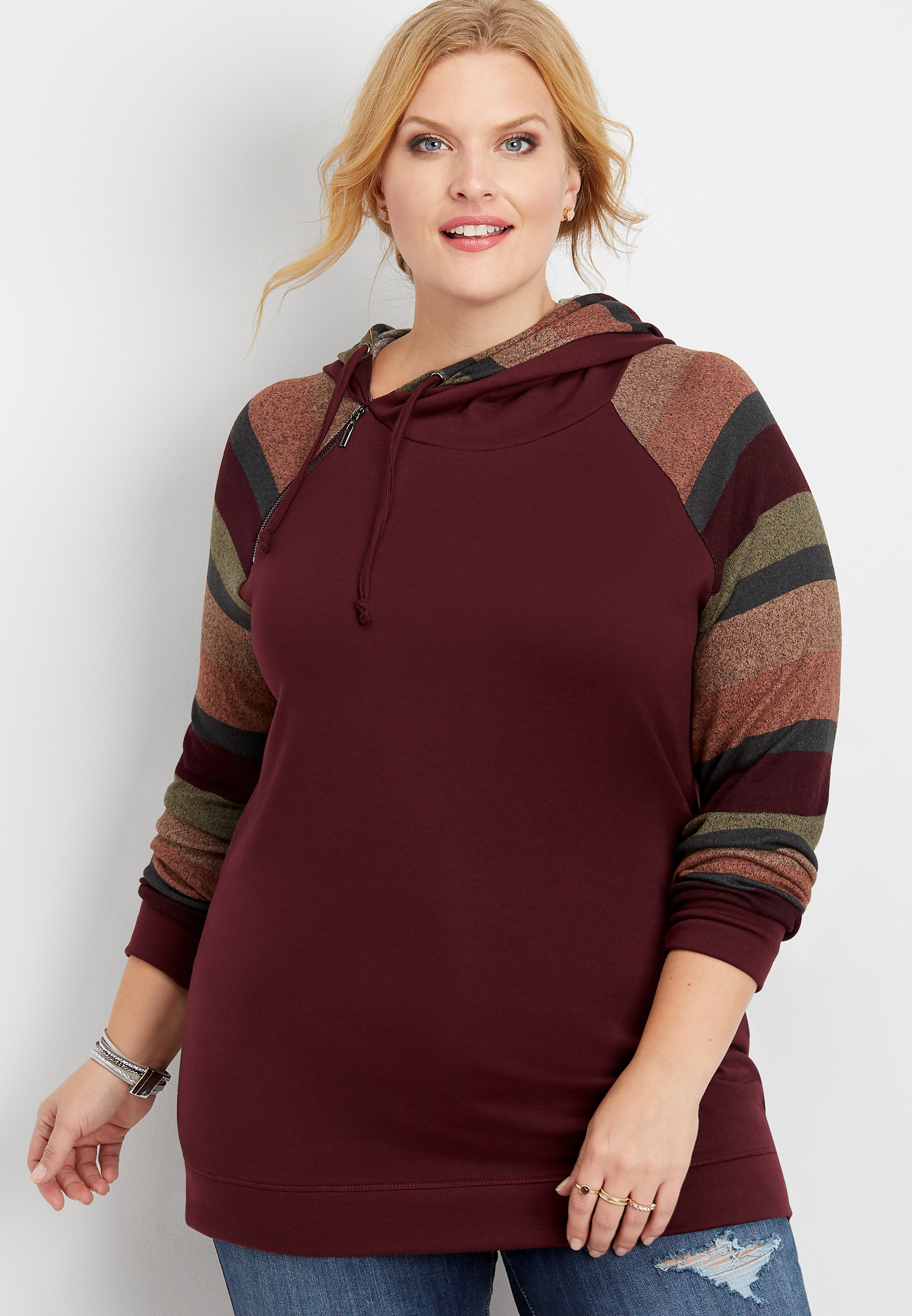 maurices plus size sweaters