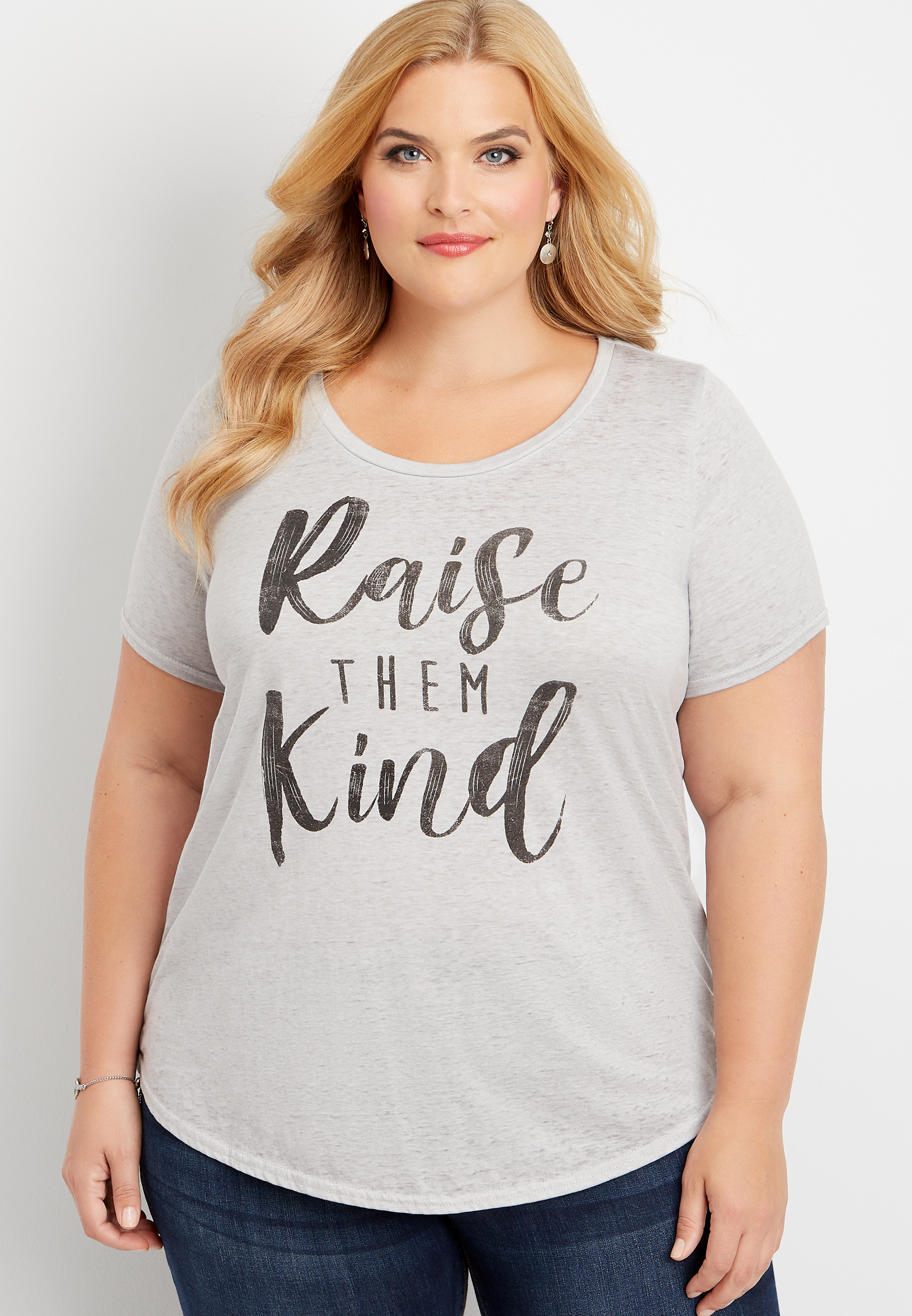 plus size raise them kind graphic tee | maurices
