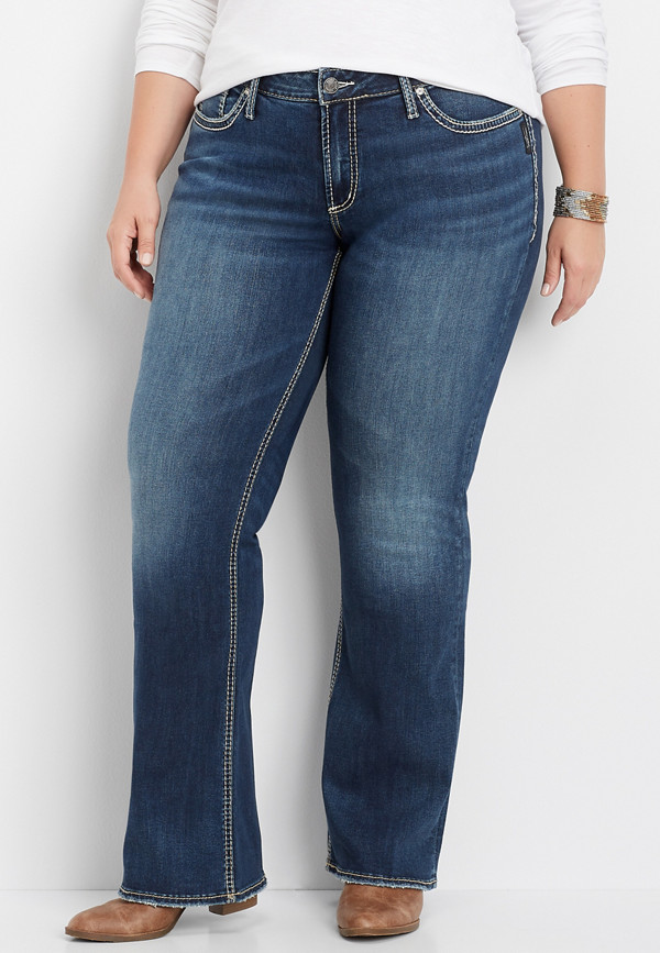 Plus Size Silver Jeans Co.® Suki Dark Wash Bootcut Jean | maurices