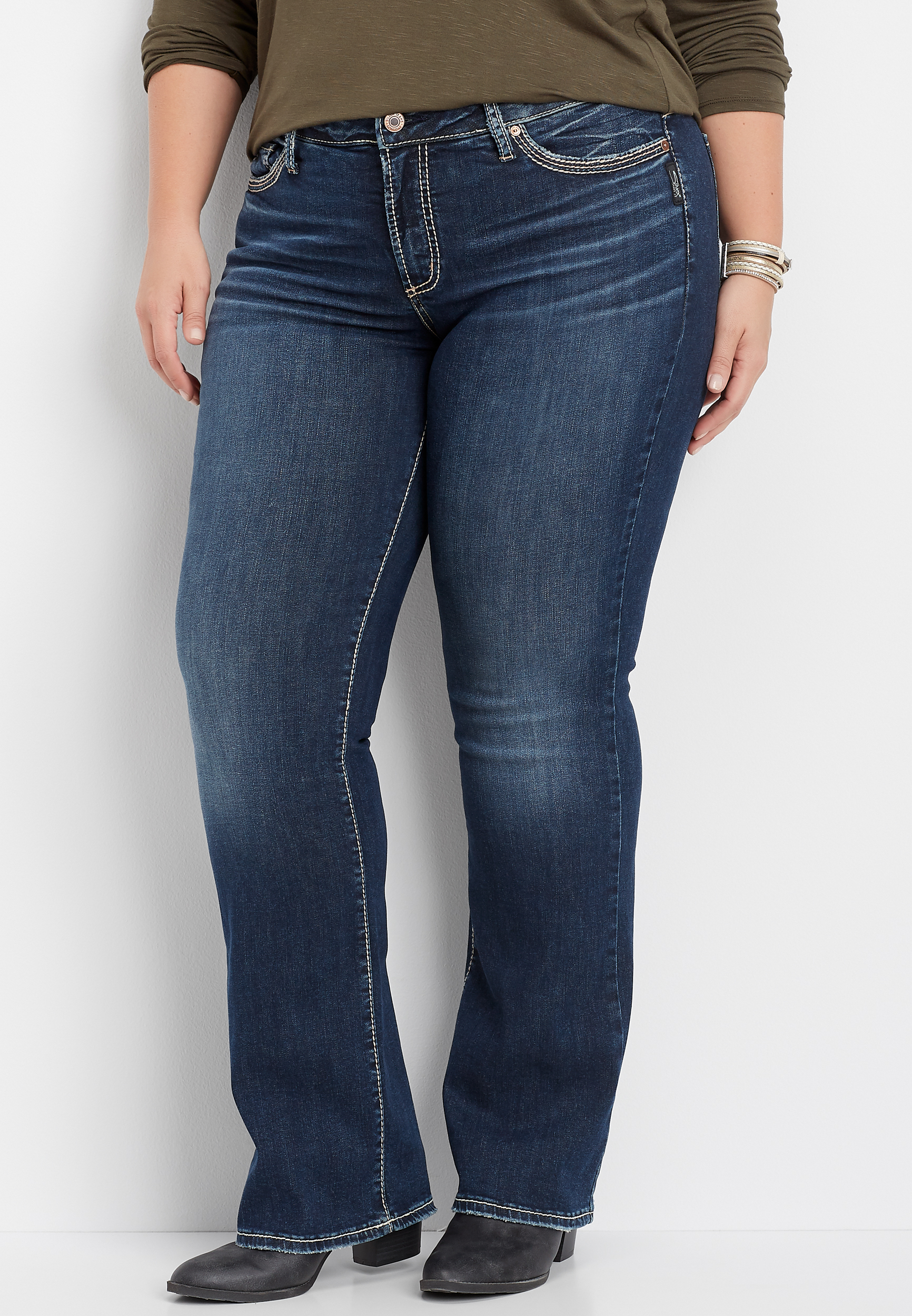 maurices silver jeans