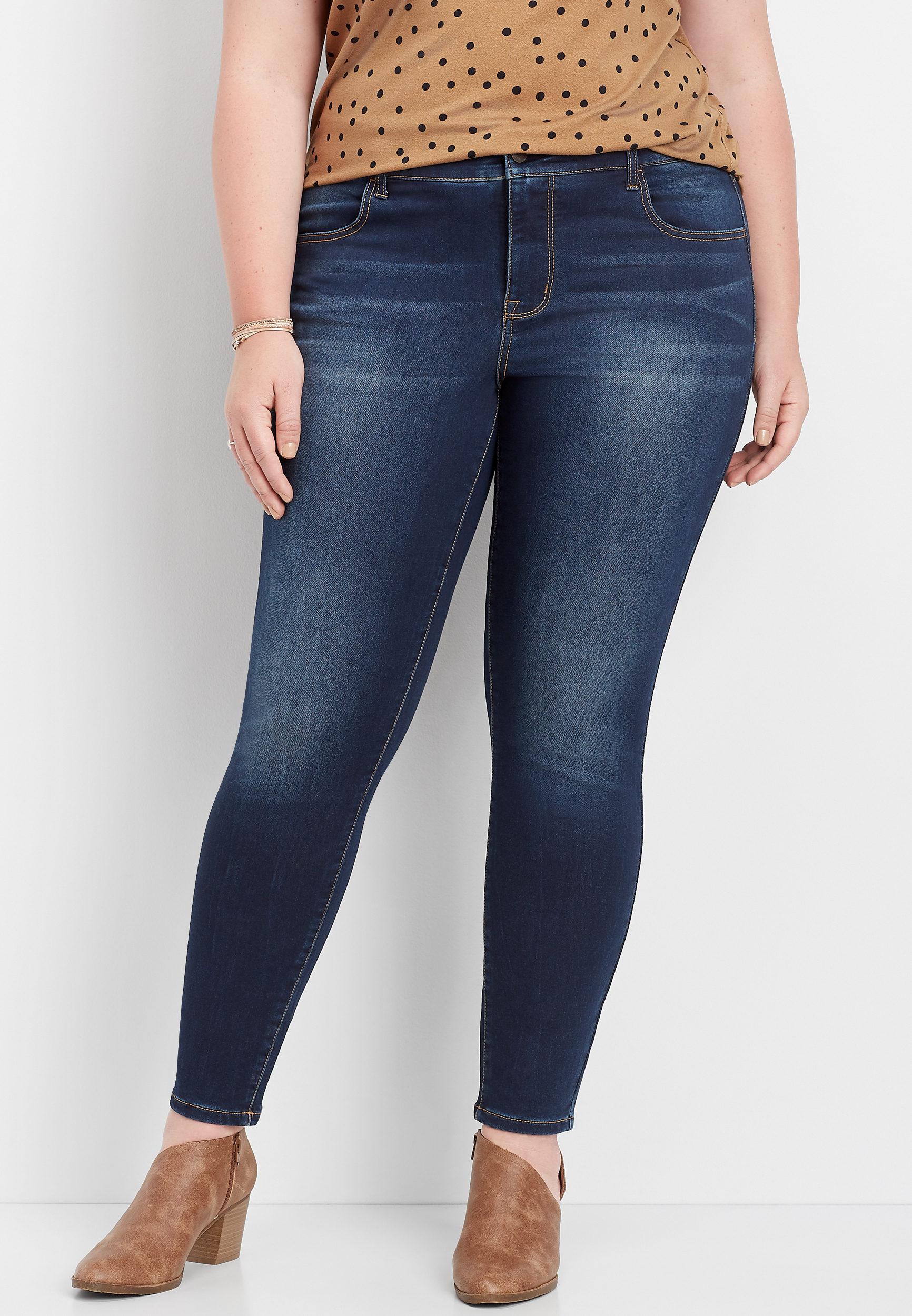 plus size DenimFlex™ super soft dark wash jegging | maurices