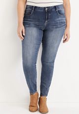 Plus Size Everflex™ Super Skinny High Rise Stretch Jean, C3337, small