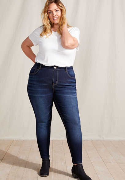 Plus Size m jeans by maurices™ Everflex™ Super Skinny High Rise Stretch Jean