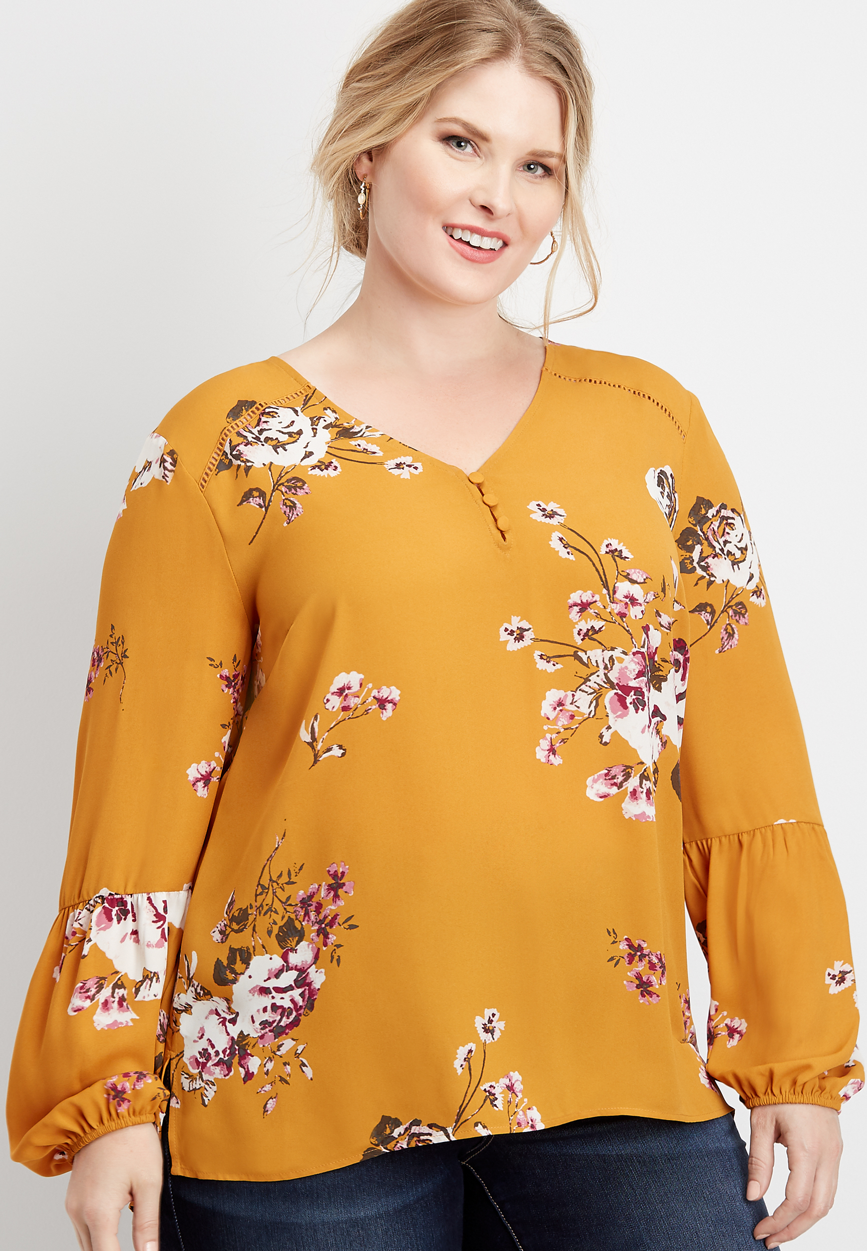 maurices plus size blouses