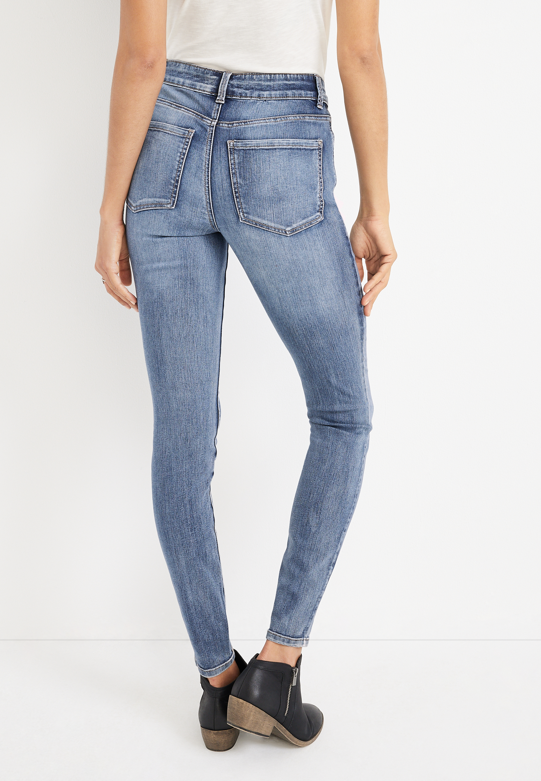Everflex&trade; Super Skinny High Rise Stretch Jean, C3337, large