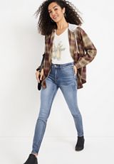 Everflex&trade; Super Skinny High Rise Stretch Jean, C3337, small