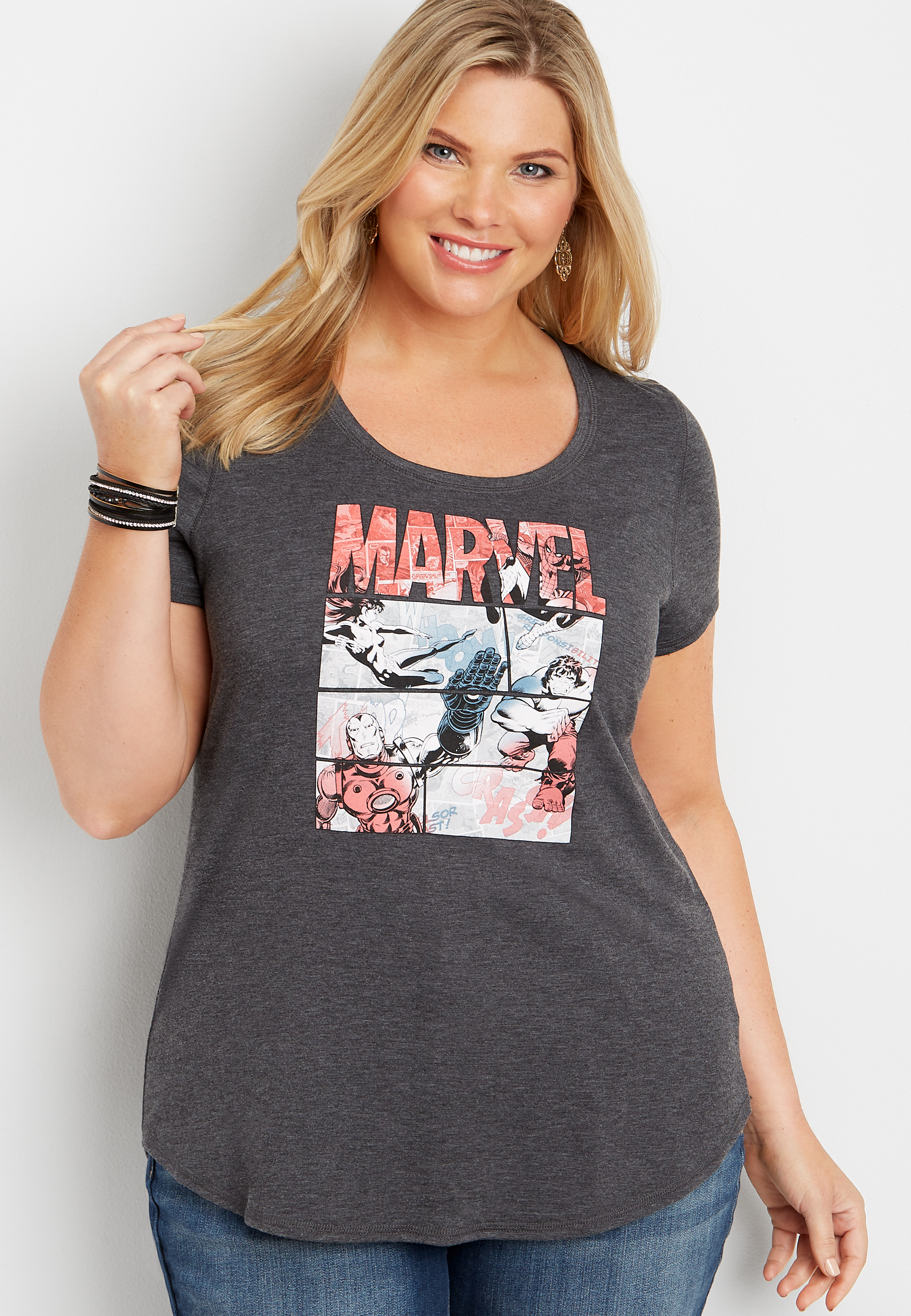 plus size marvel t shirt