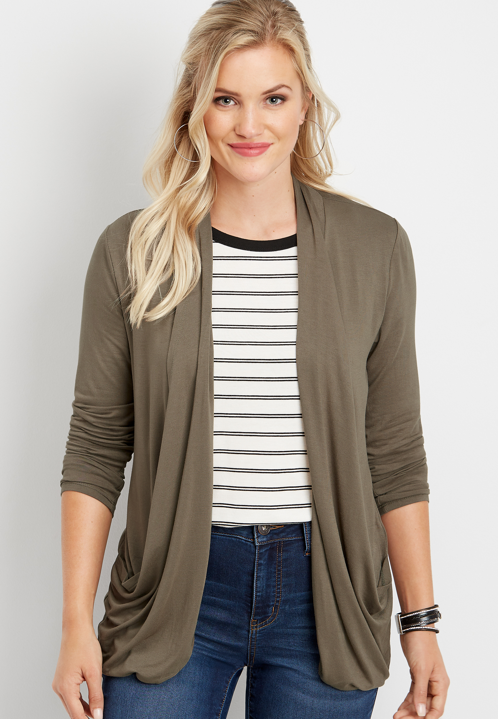 slouchy pocket cardigan