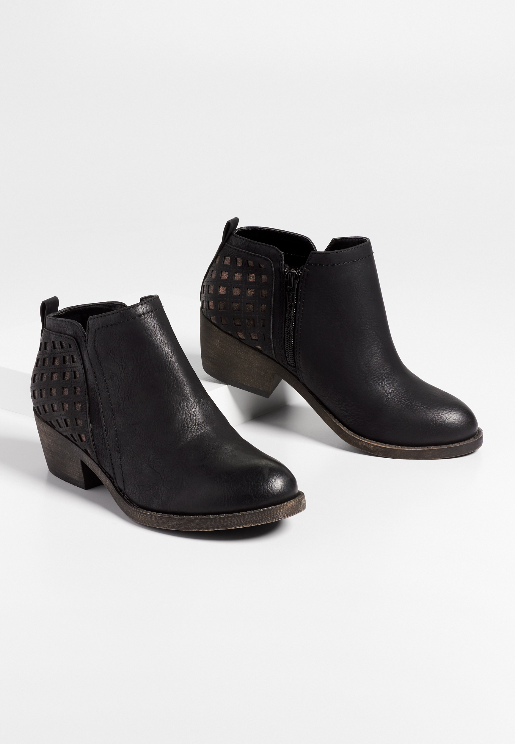 maurices black booties
