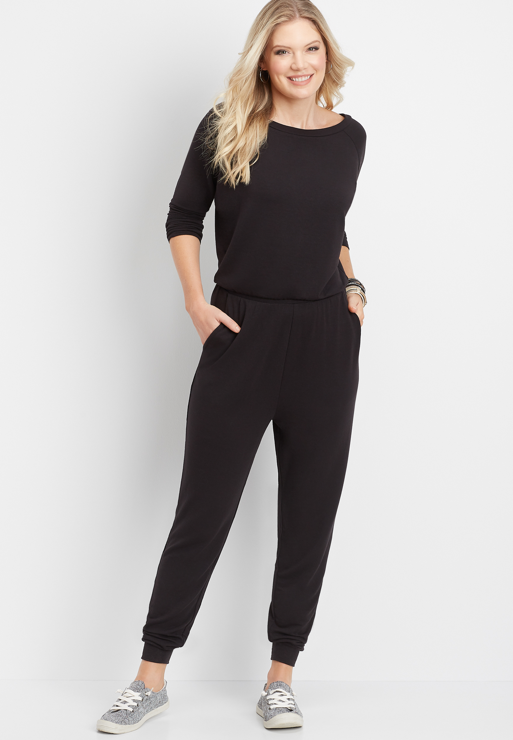 flared glitter jumpsuit