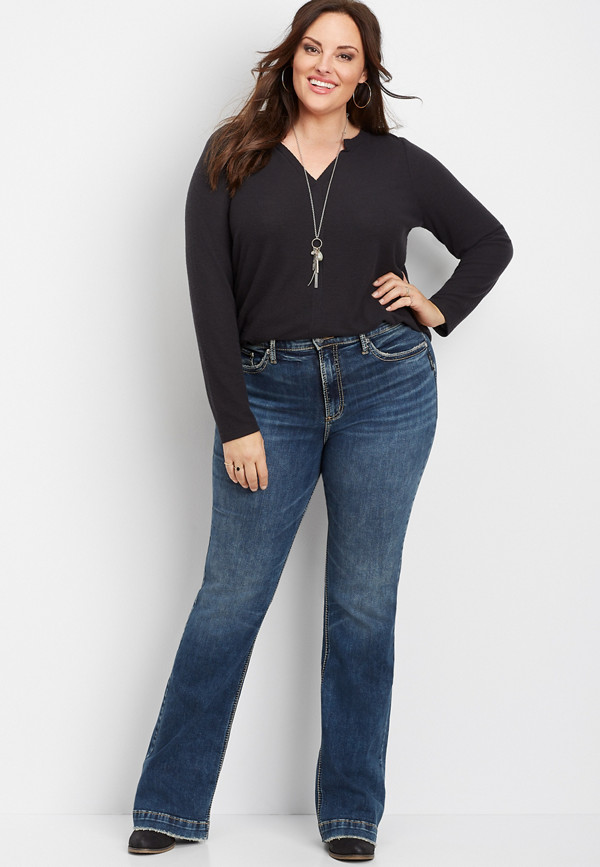 Plus Size Silver Jeans Co.® Calley Super High Rise Bootcut Jean | maurices