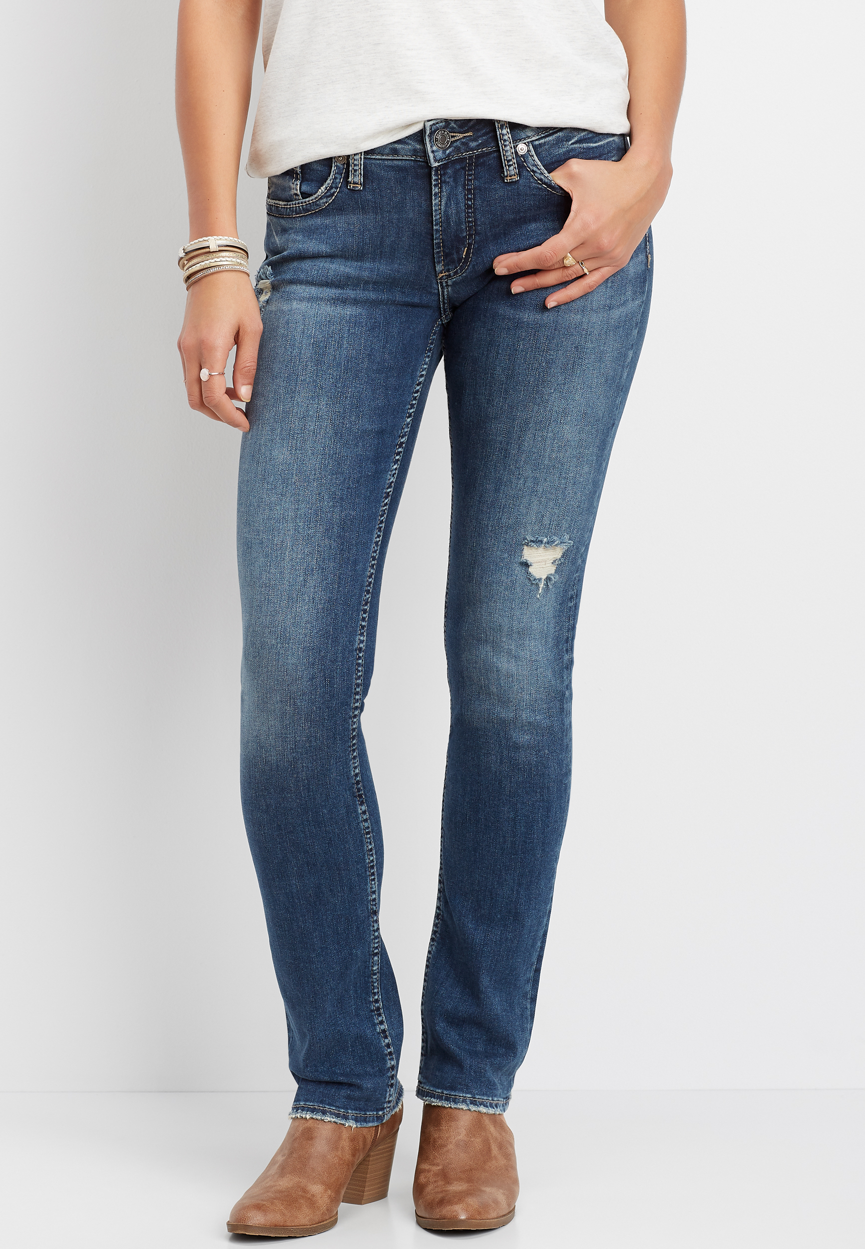 silver suki straight leg jeans