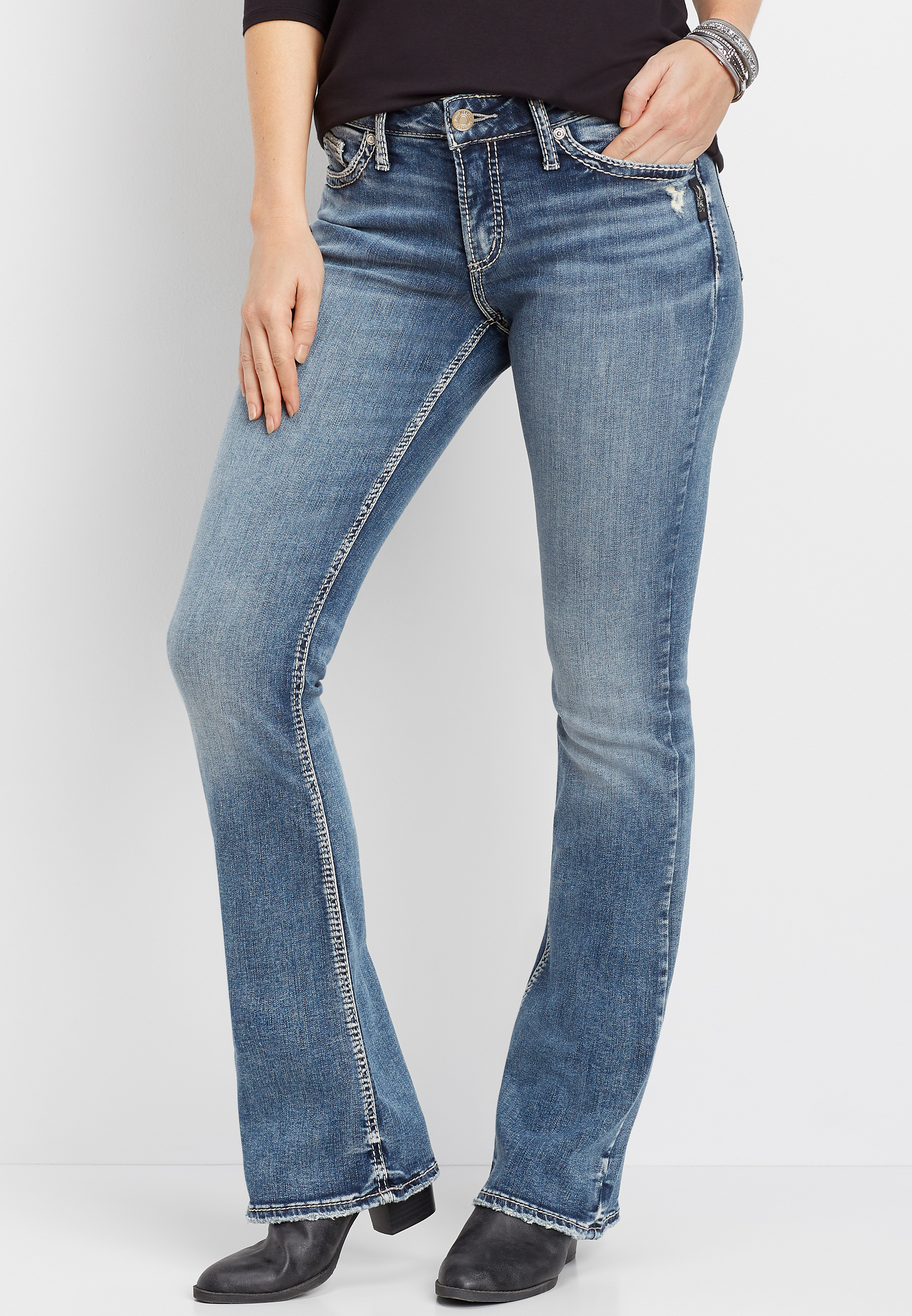 maurices silver jeans