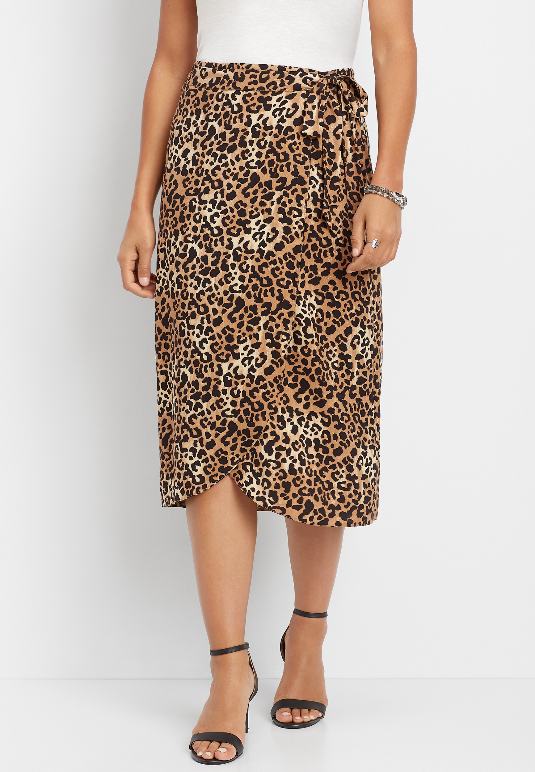 mid length leopard skirts near me
