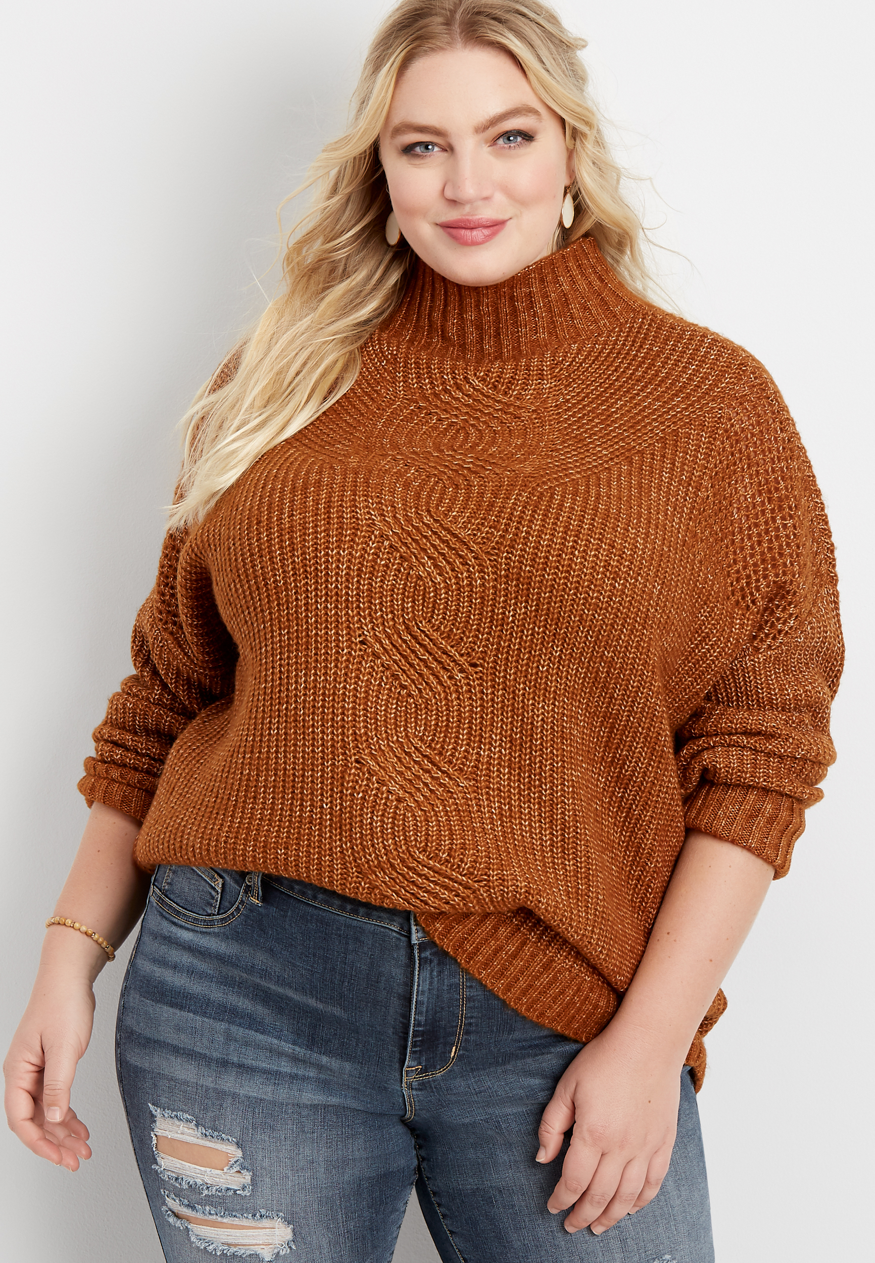 maurices plus size sweaters
