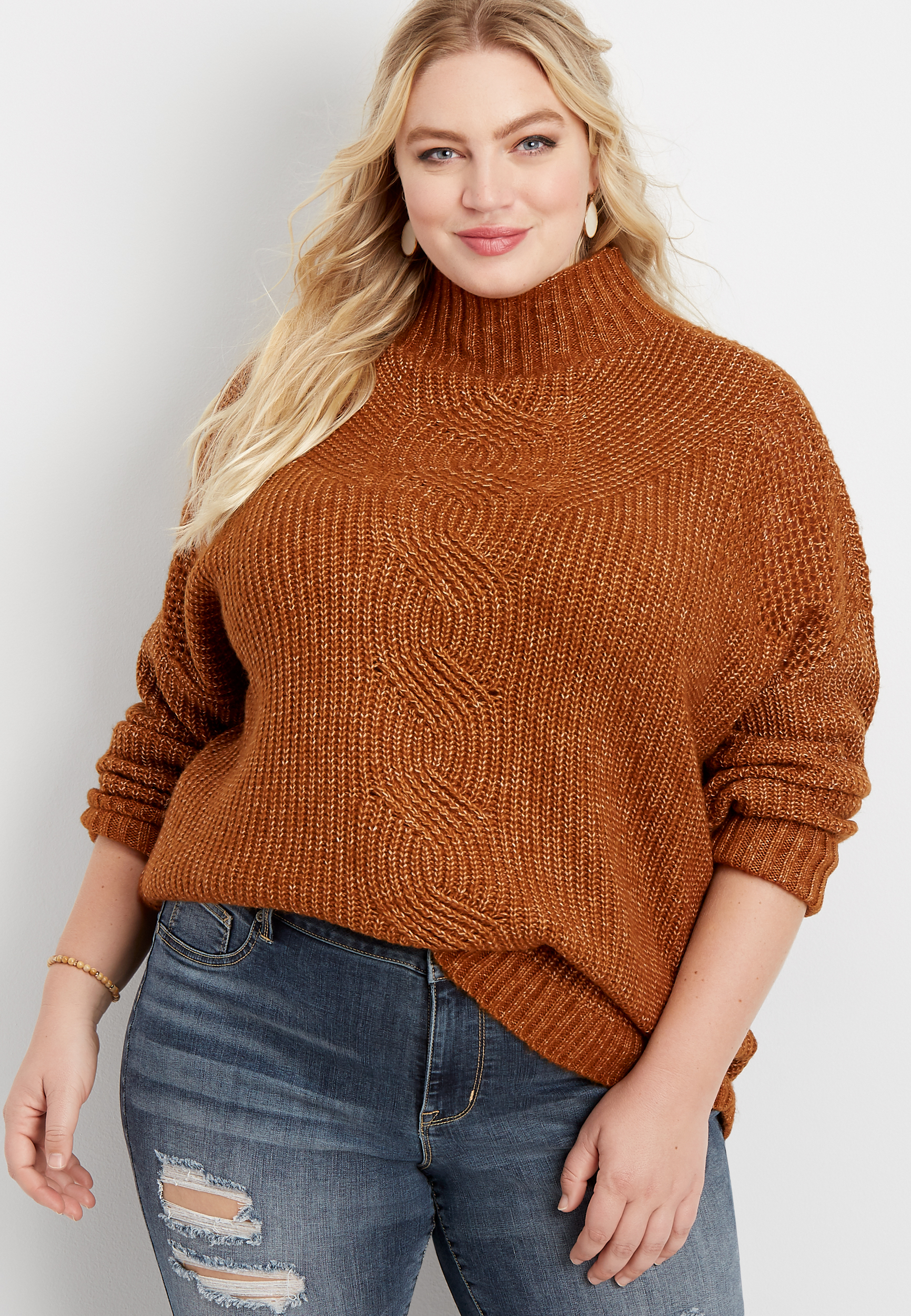 maurices plus size sweaters