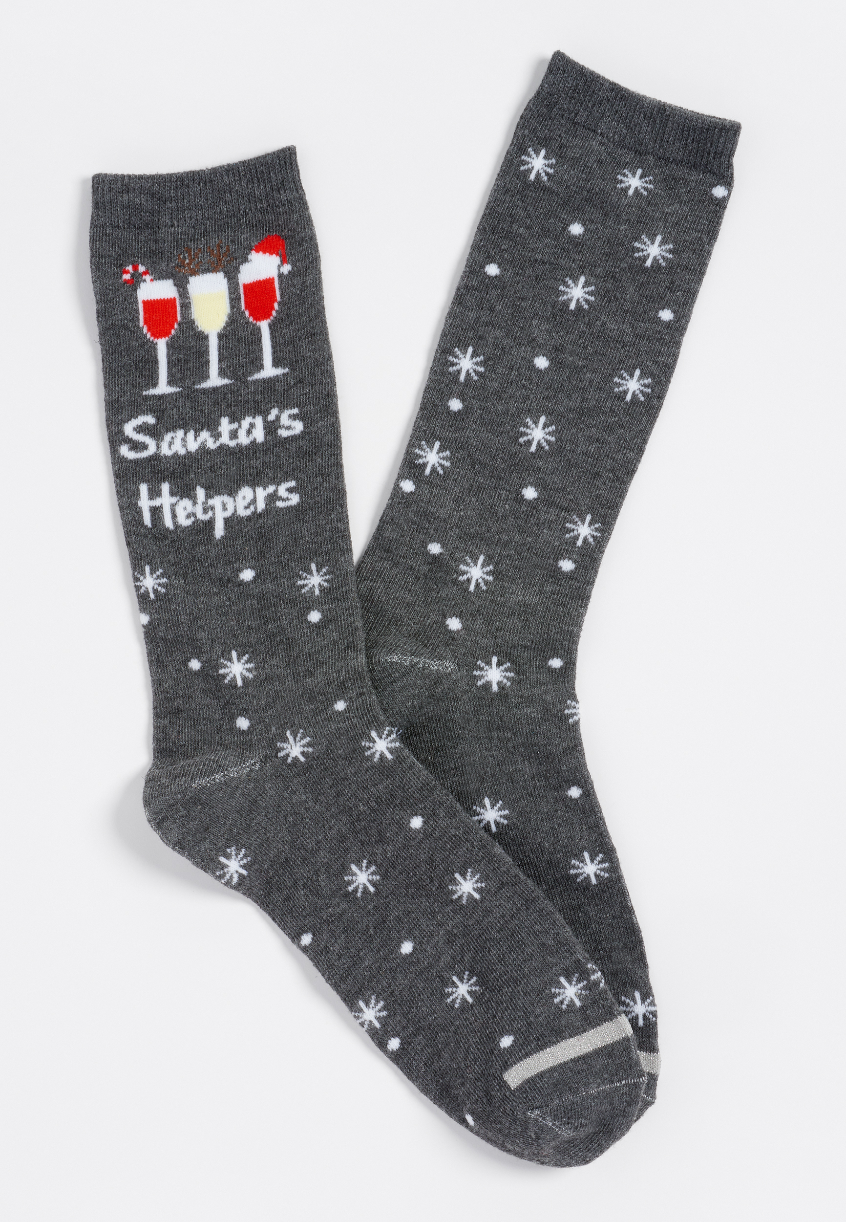 santa's helpers crew socks | maurices