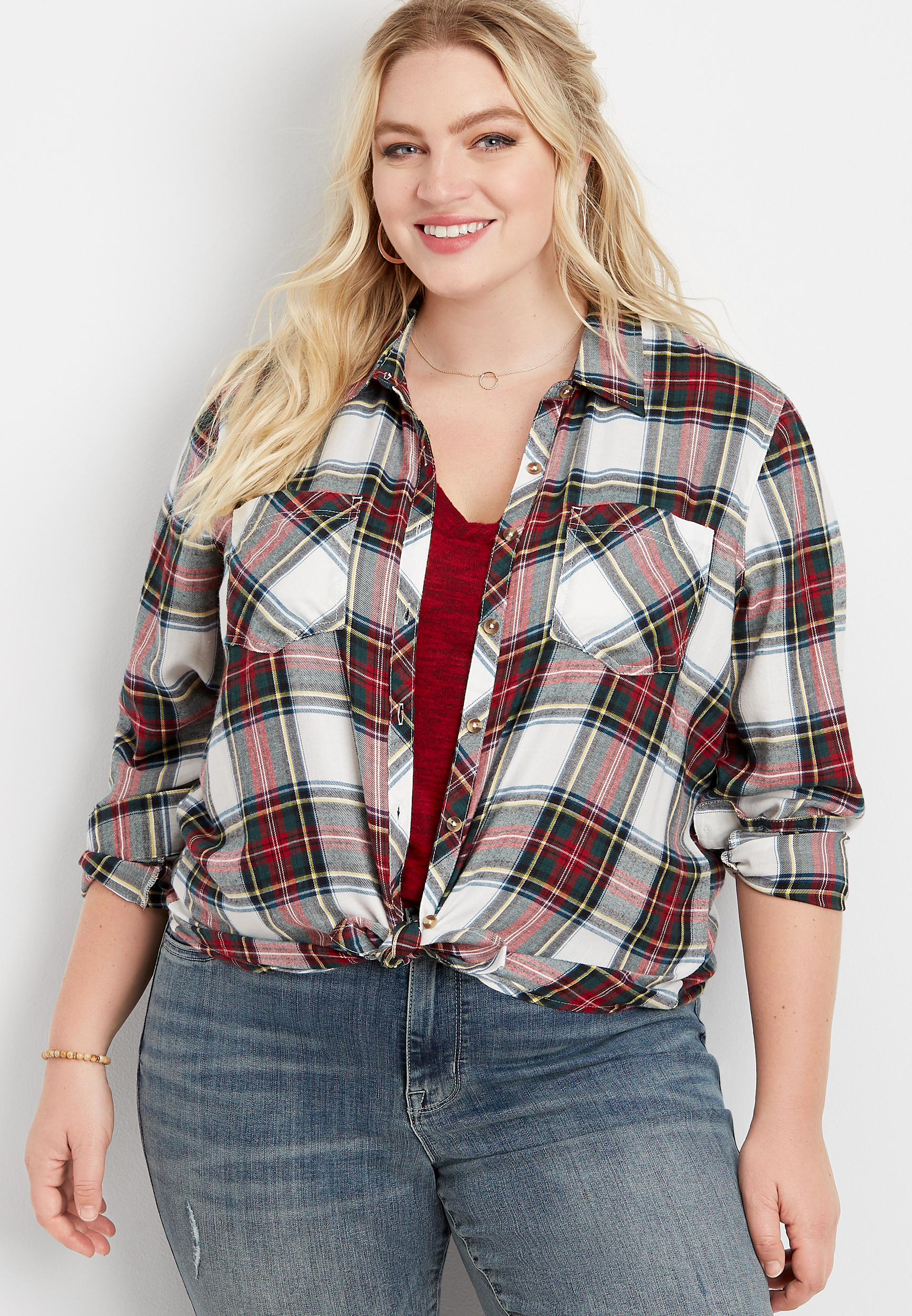 maurices plus size shirts